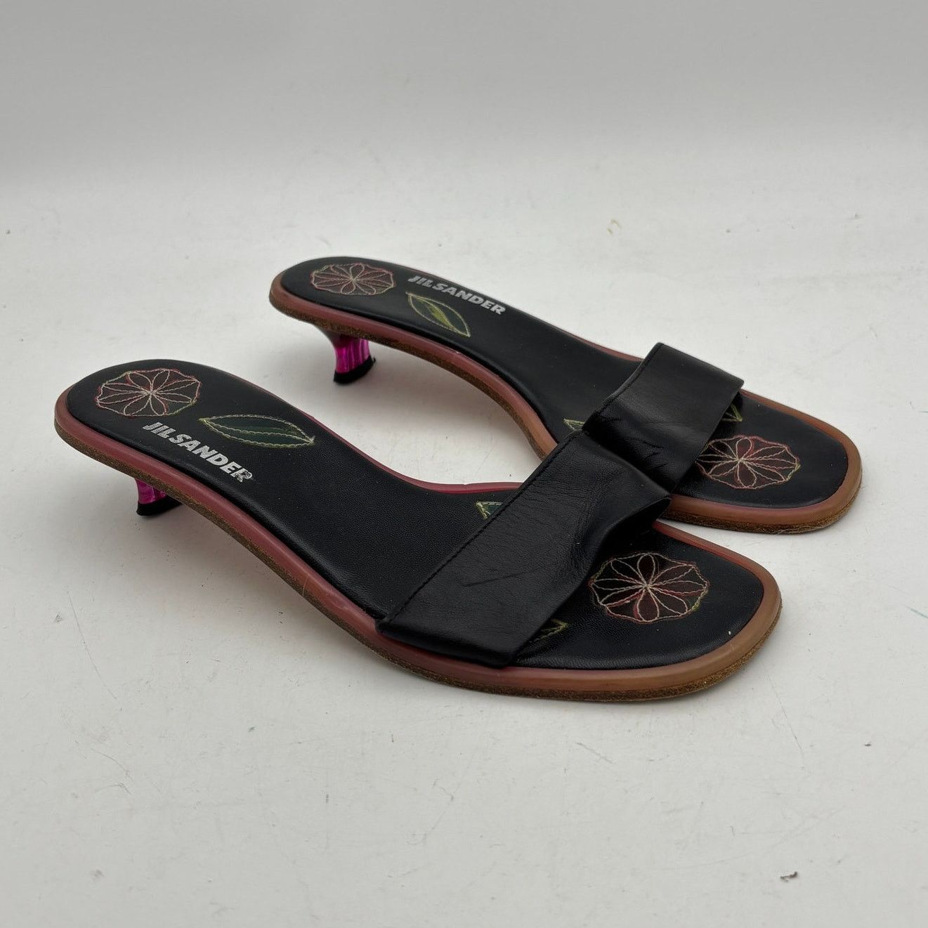 Jil Sander × Raf Simons VTGJil Sander Raf Simons Kitten Heel Sandals 38 US 8 Y2K Size US 8 / IT 38 - 1 Thumbnail