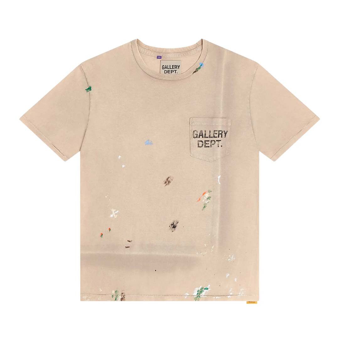 Vintage Logo Painted Tee 'Taupe'