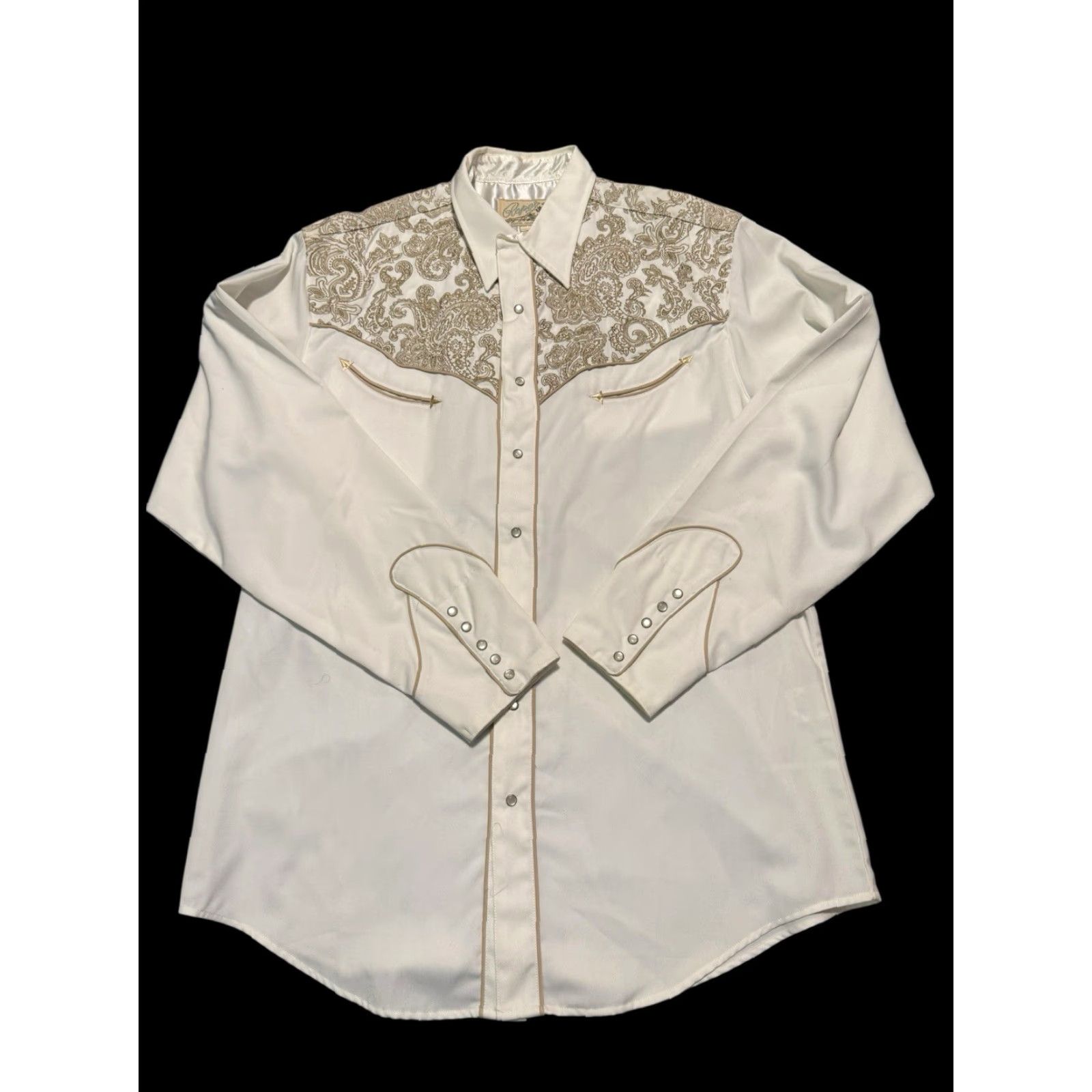Roper VINTAGE Roper Denver Mens Western Shirt Embroidered Long Sleeve Pearl Snap Cowboy XL Size US XL / EU 56 / 4 - 6 Thumbnail