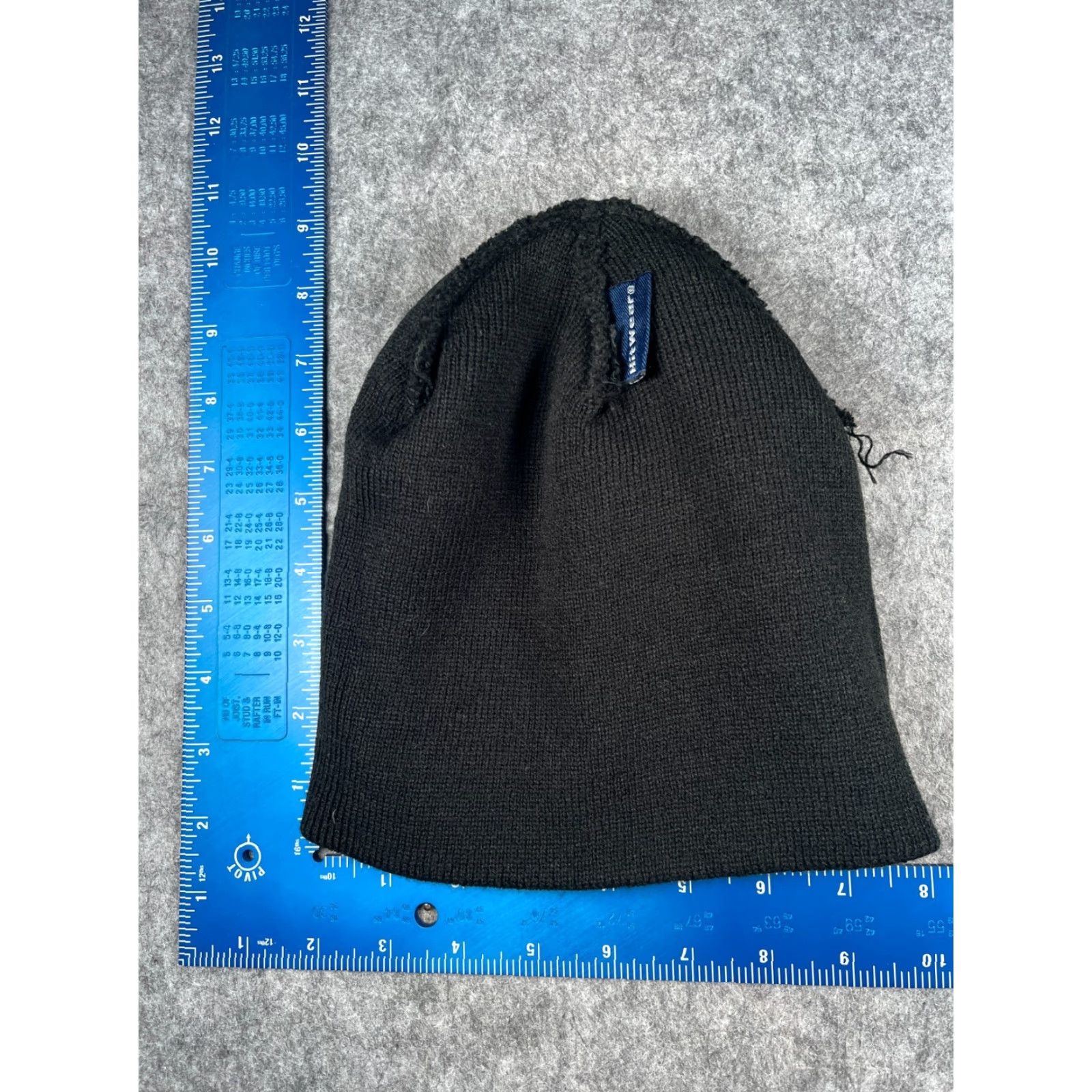 Vintage HitWear Beanie Toque Hat Knit 100% Acrylic Black One Size Adult Women Vintage: No Size ONE SIZE - 6 Thumbnail