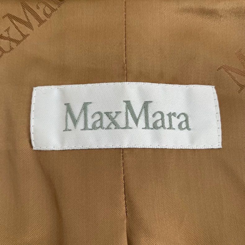 Max Mara Max Mara Long Sleeve Belted Coat in Dark Brown Camel Hair Size XXS / US 00 / IT 34 - 6 Thumbnail