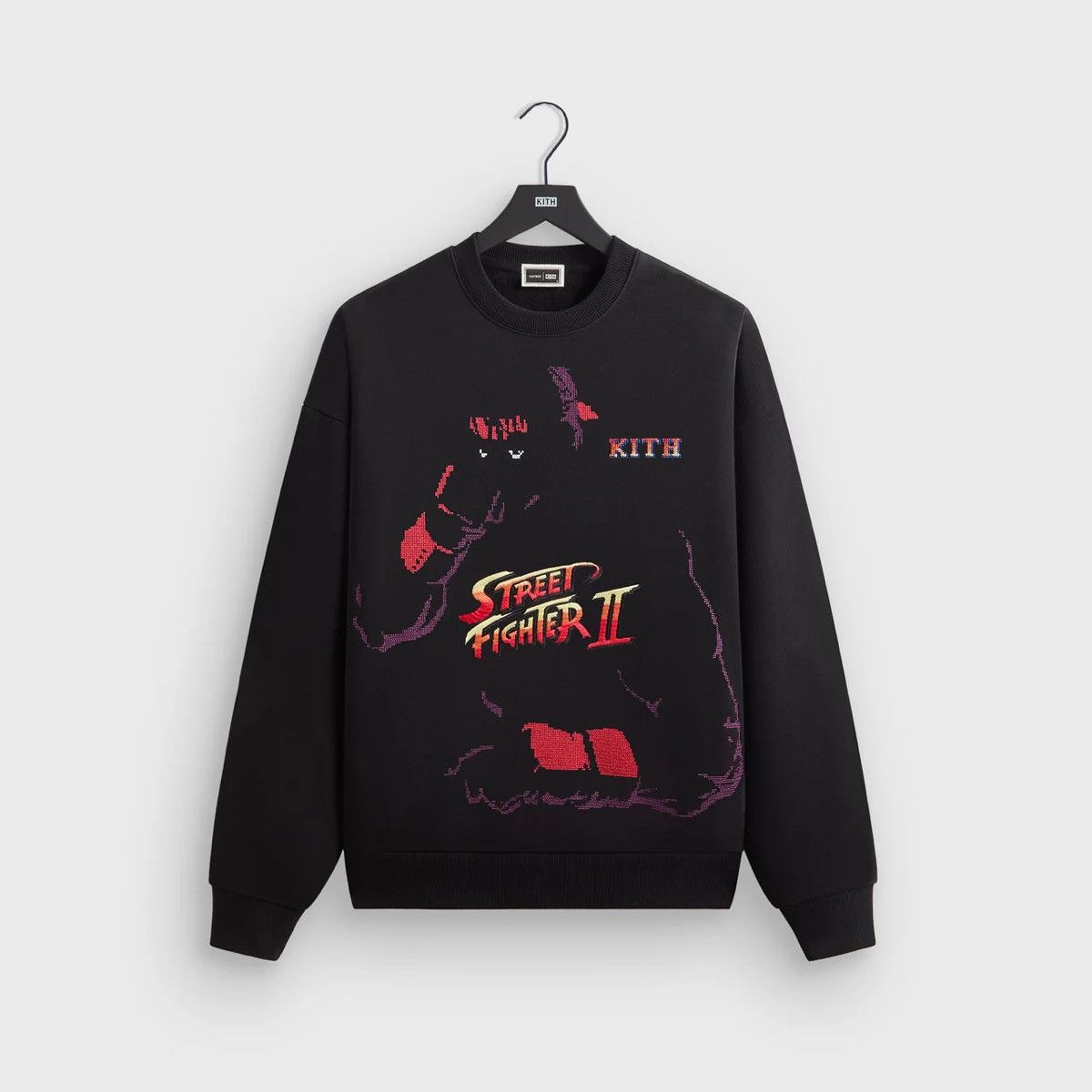 トップス Kith Combo Knit Crewneck Black Kith KITH COMBO KNIT CREWNECK - BLACK | Grailed