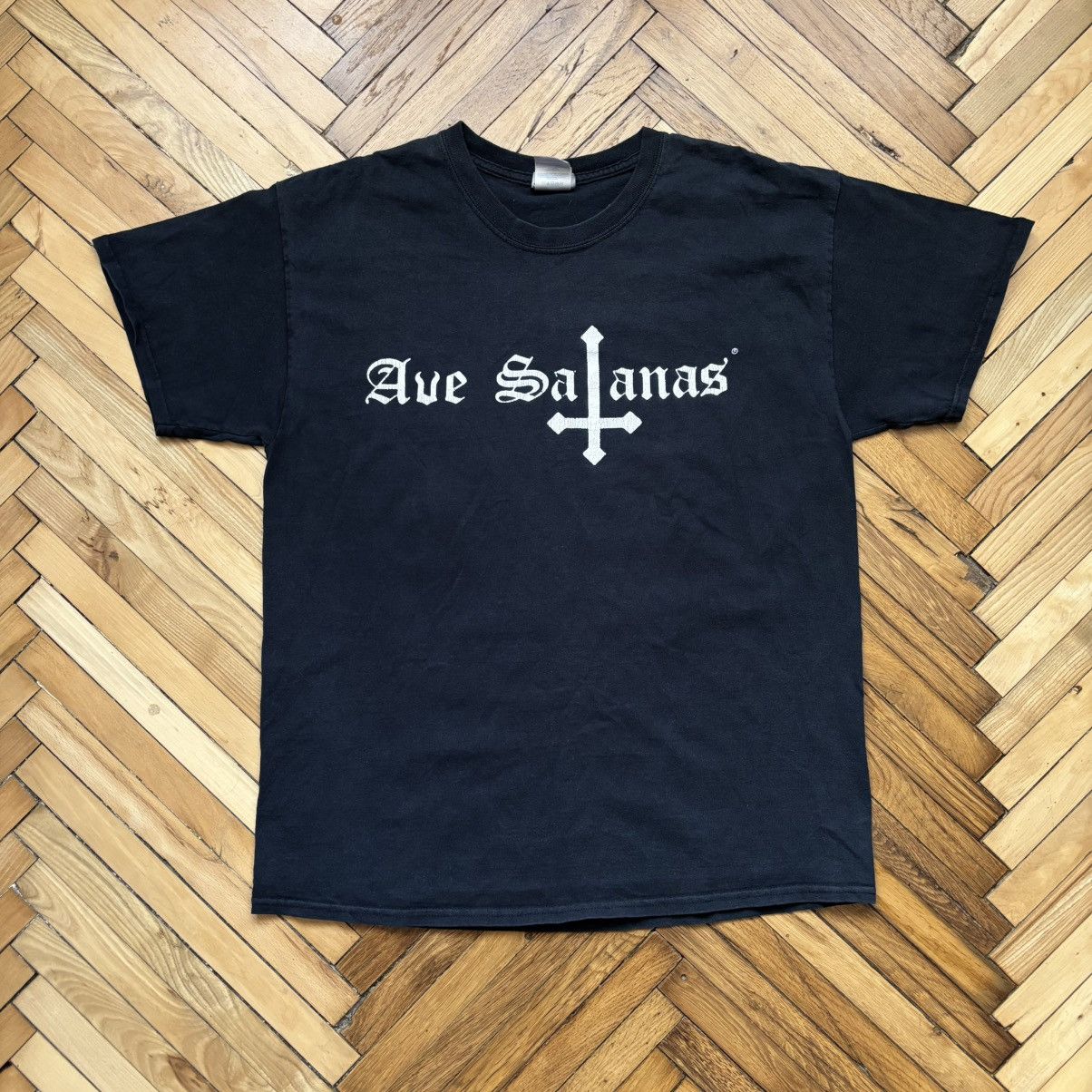 Hysteric Glamour Vintage Y2K Ave Satanas T-Shirt Size US L / EU 52-54 / 3 - 1 Thumbnail