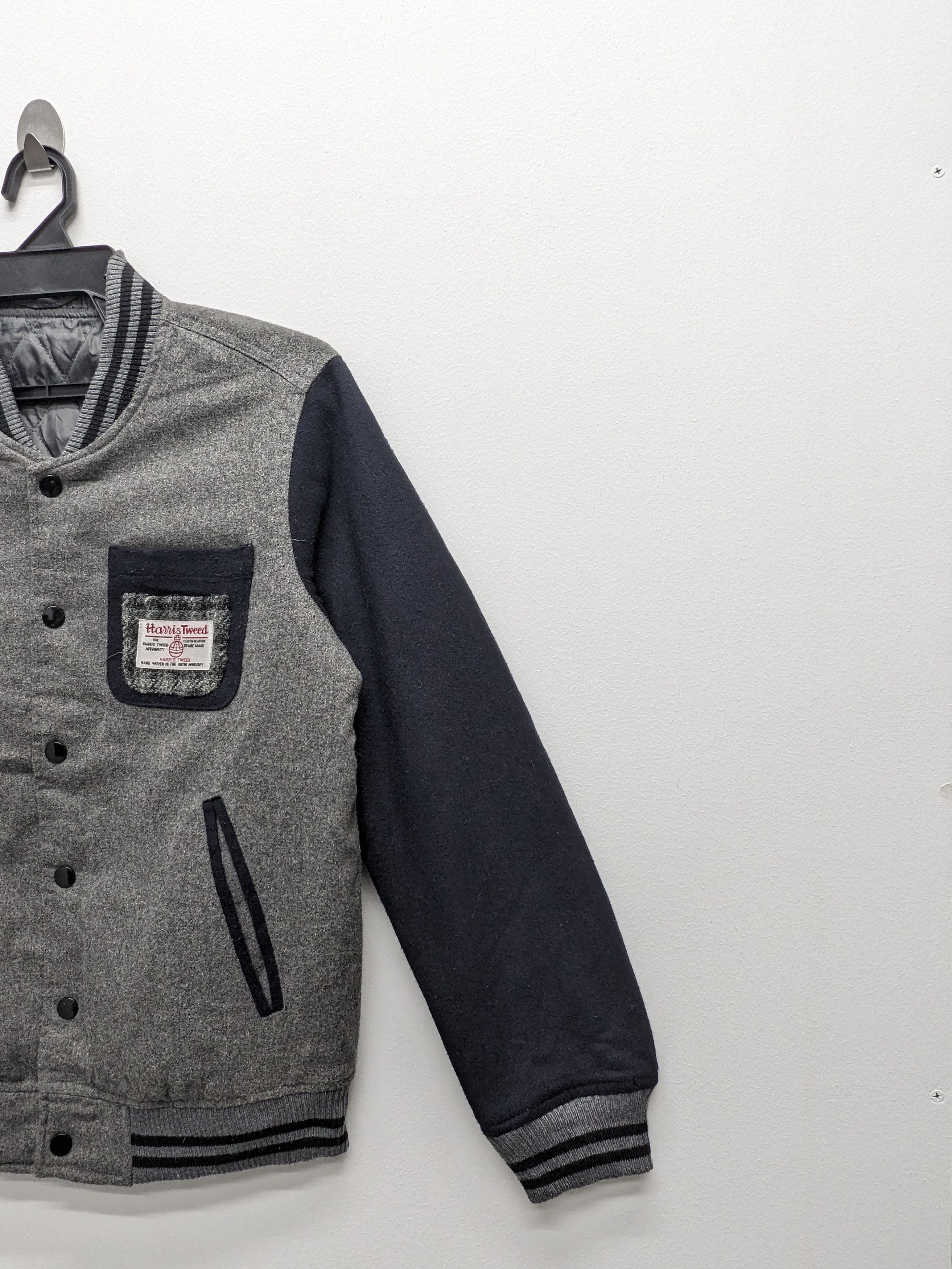 Harris Tweed HARIS TWEED VARSITY JACKET SINGLE POCKET Size US S / EU 44-46 / 1 - 5 Thumbnail