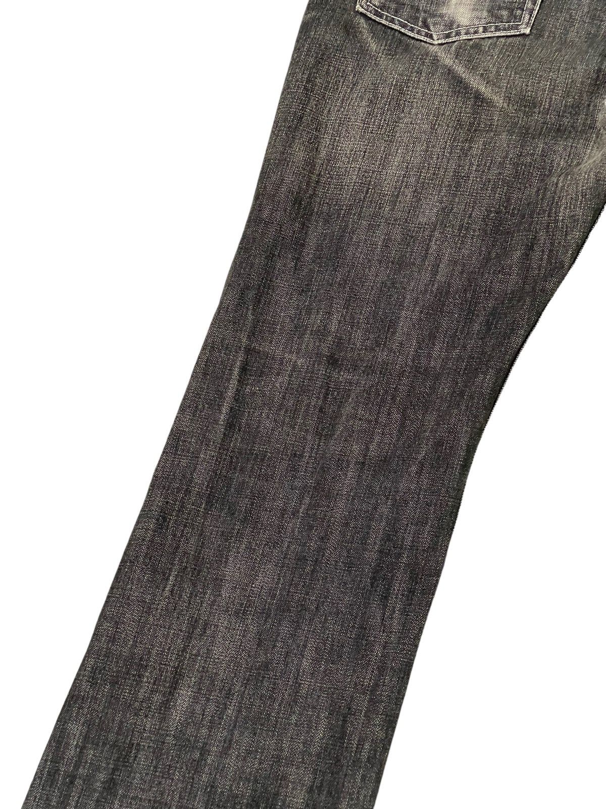 Japanese Brand Flare Jeans High Street Japan Faded Distress Boot Cut 6🟦4 Size US 33 - 16 Thumbnail