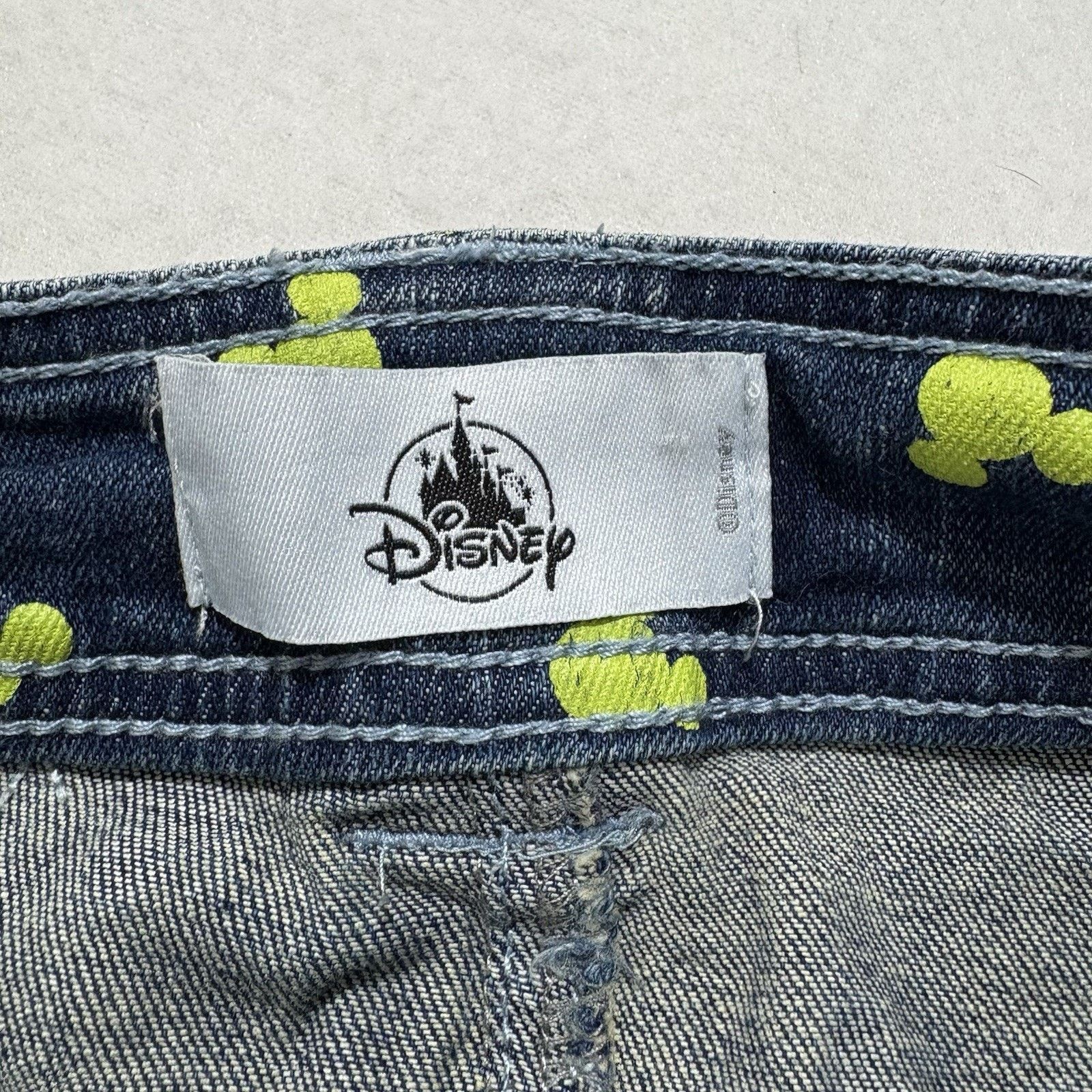 Disney Disney Parks Small Denim Mini Skirt Mickey Mouse Pattern Size 28" / US 6 / IT 42 - 4 Thumbnail