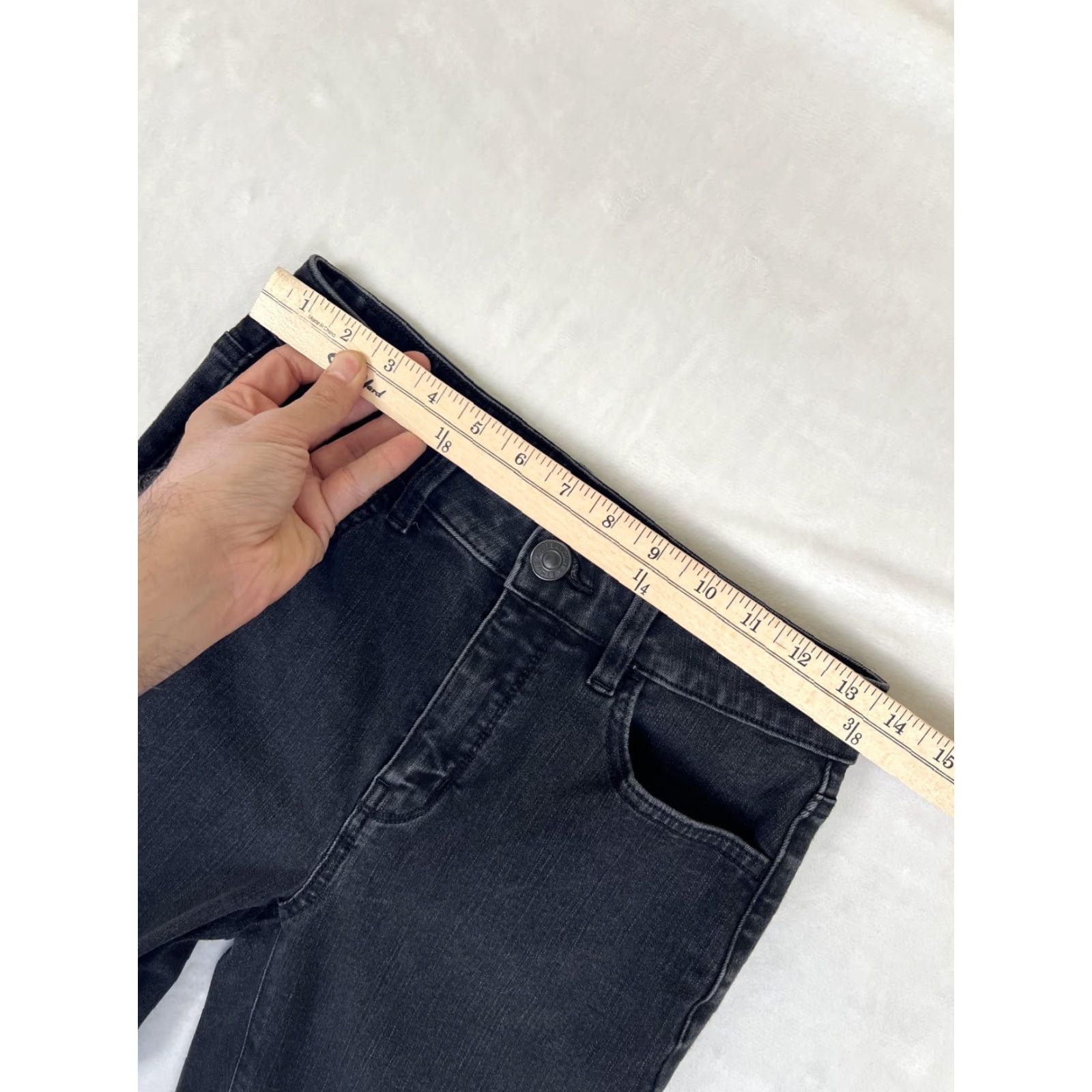 American Eagle Outfitters American Eagle Dream Jean Jegging Jeans Womens 6 Black Dark Wash Stretch Denim Size 28" / US 6 / IT 42 - 3 Thumbnail