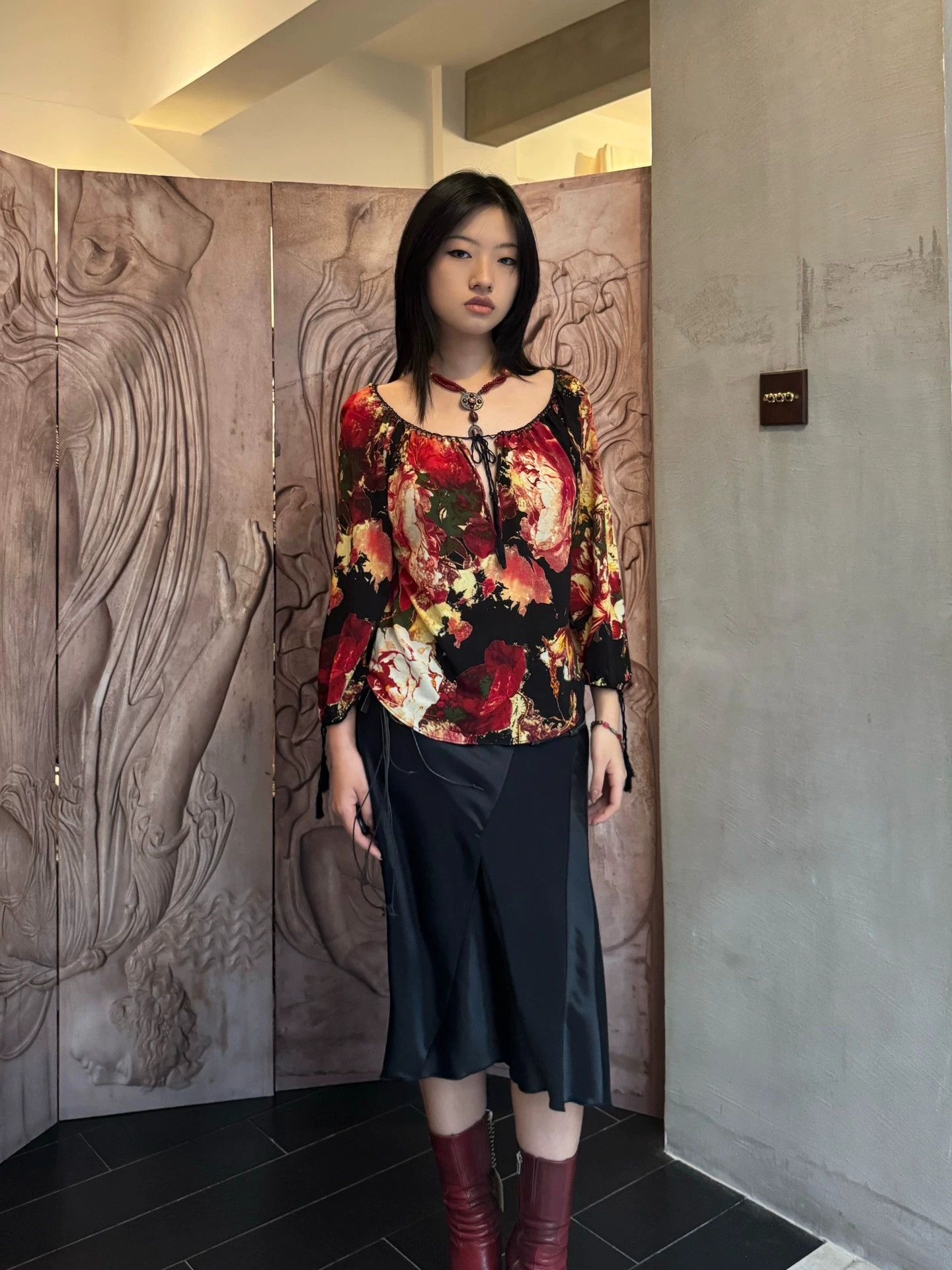 Jean Paul Gaultier JPGaultier Vintage Archive Floral Tie Tassel 7/8 Sleeve 6 Size M / US 6-8 / IT 42-44 - 7 Thumbnail