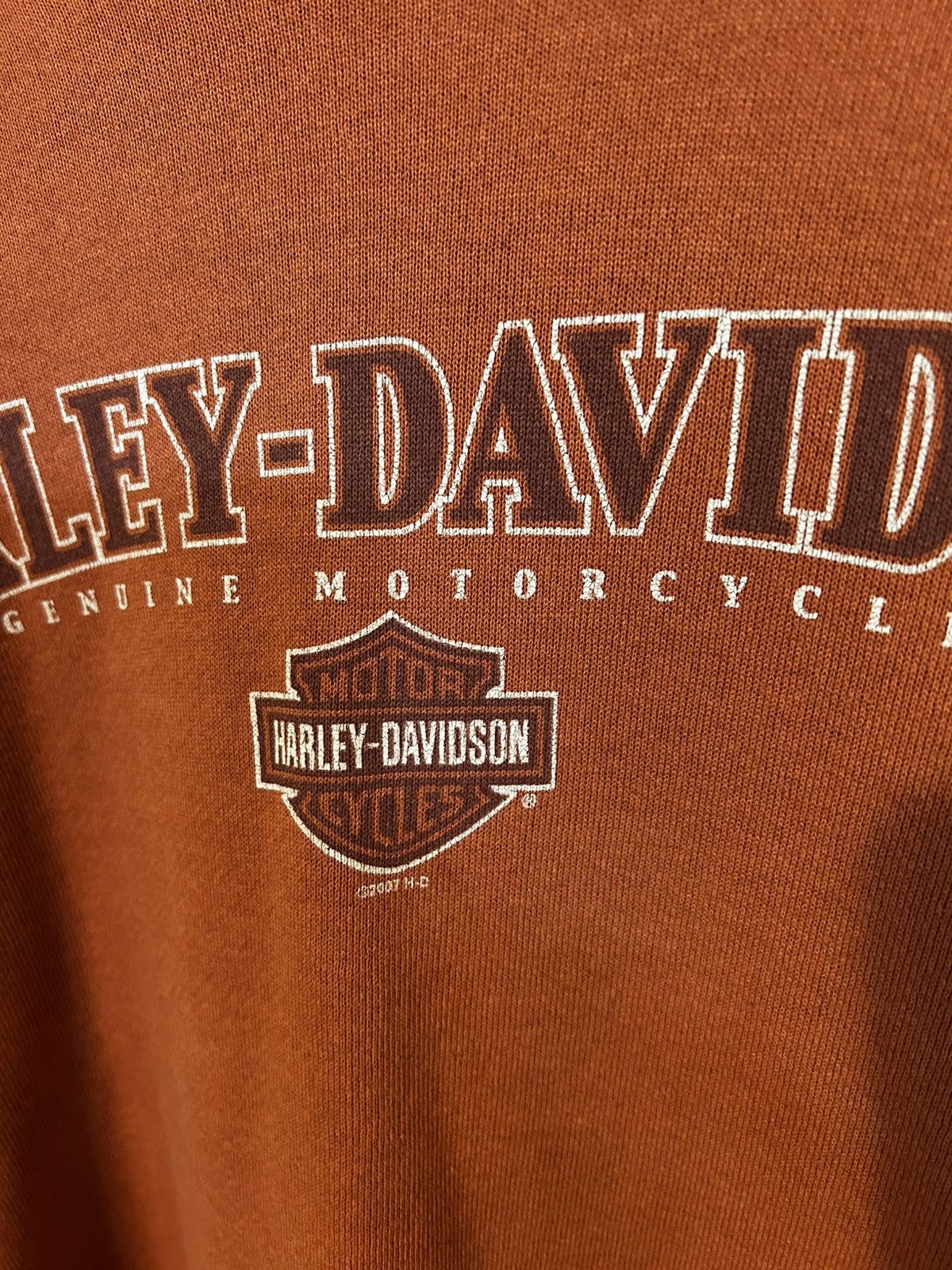 Harley Davidson Burnt sienna Harley Davidson hoodie Size US XL / EU 56 / 4 - 4 Thumbnail