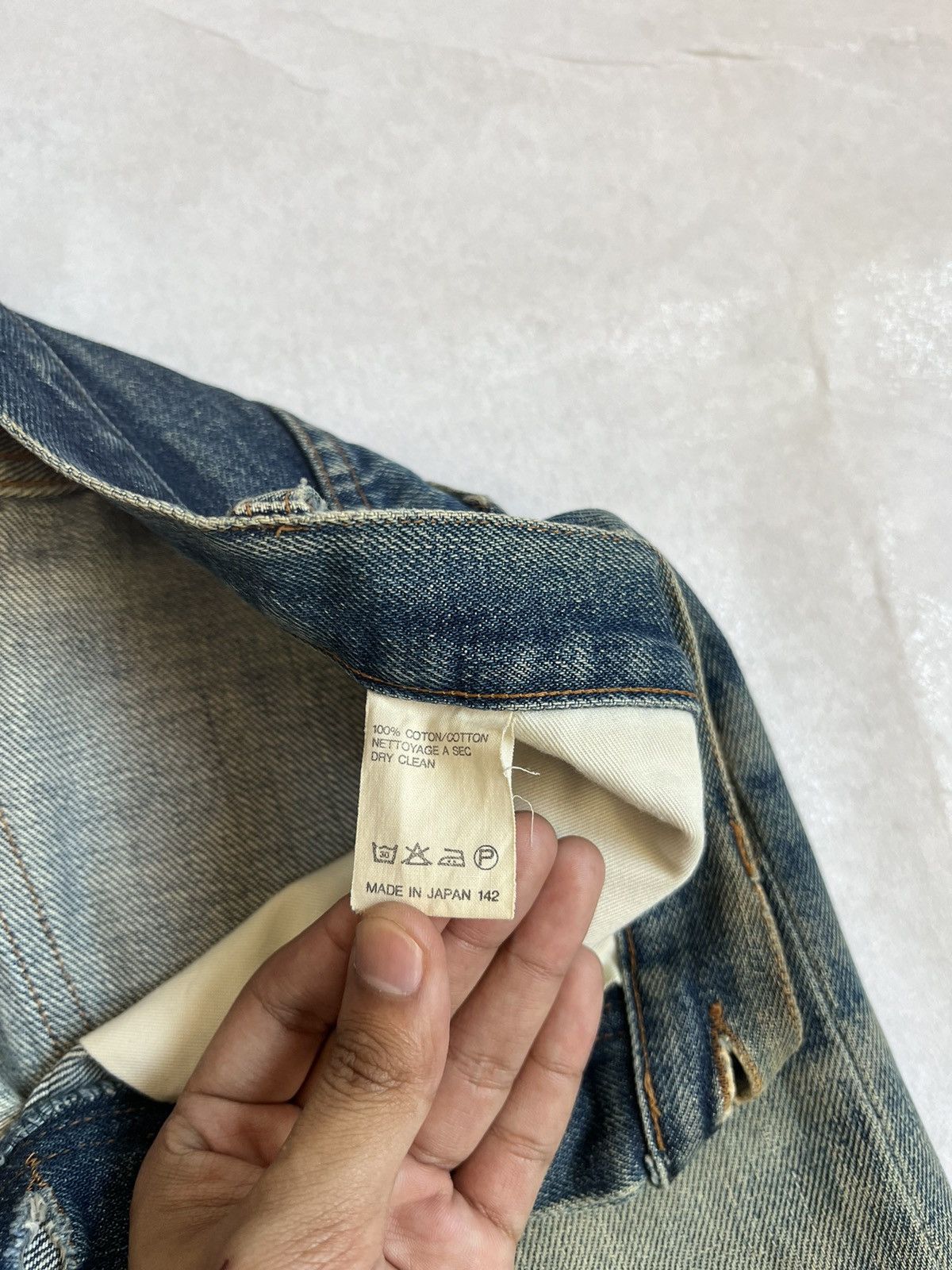 A.P.C. APC Dirty Wash Selvedge Distressed Denim Rare Size US 30 / EU 46 - 13 Thumbnail