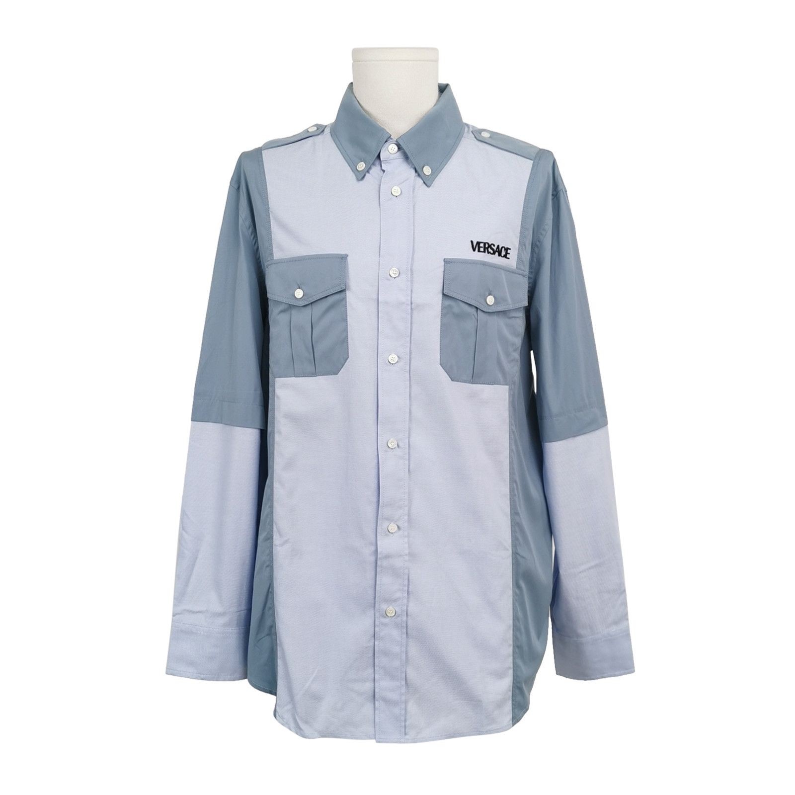 Versace Versace XXL Color-Block Collared Shirt Size US XXL / EU 58 / 5 - 1 Thumbnail