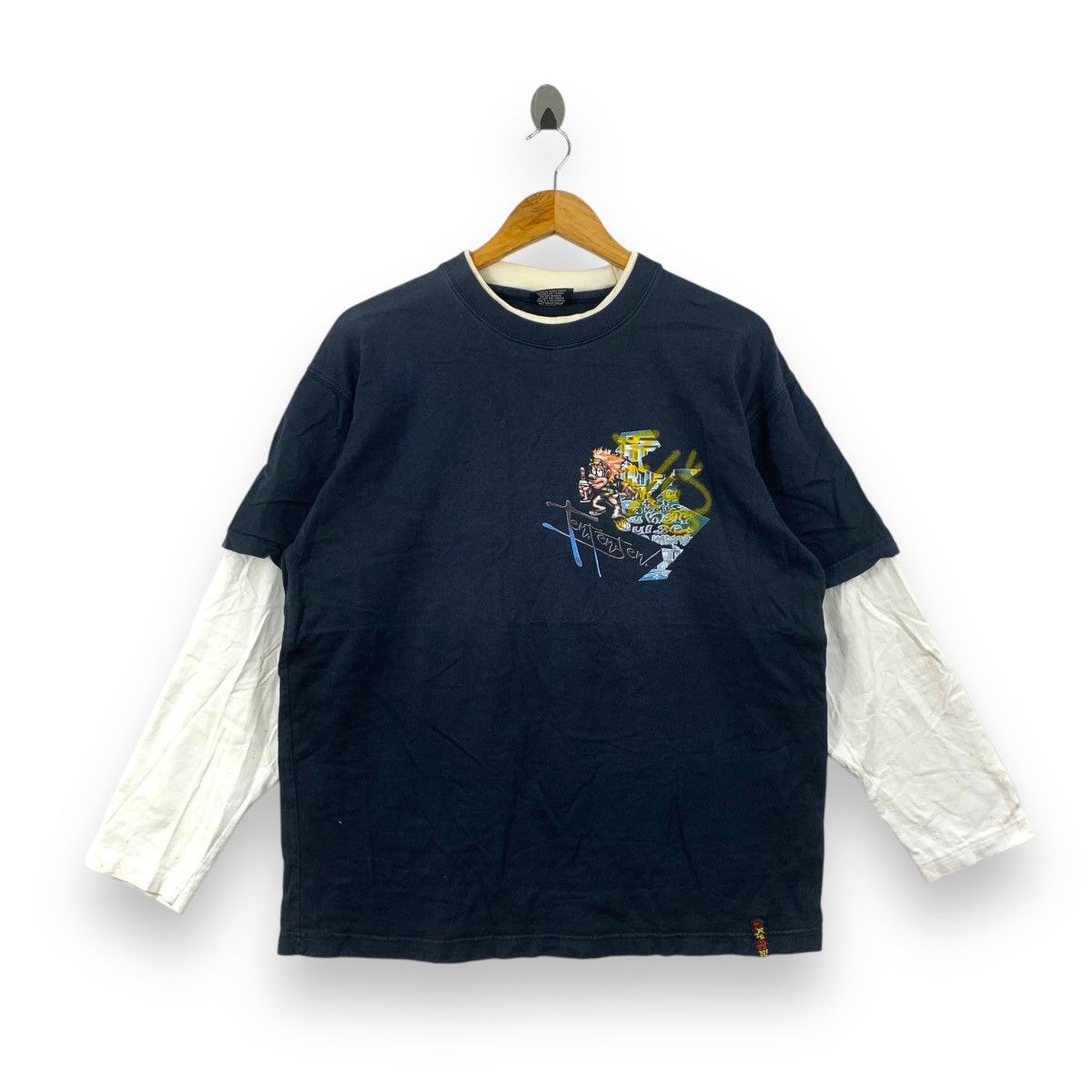 Vintage Vintage TEN TEN TEN! Skateboard Graffiti Y2K Tee Shirt Top Size US XXL / EU 58 / 5 - 3 Thumbnail