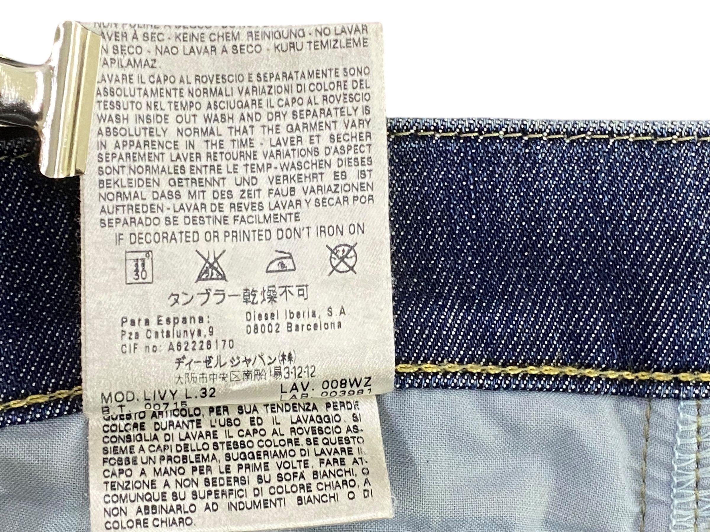 Diesel Diesel Low Rise Jeans Made in Italy Size 29" - 9 Thumbnail