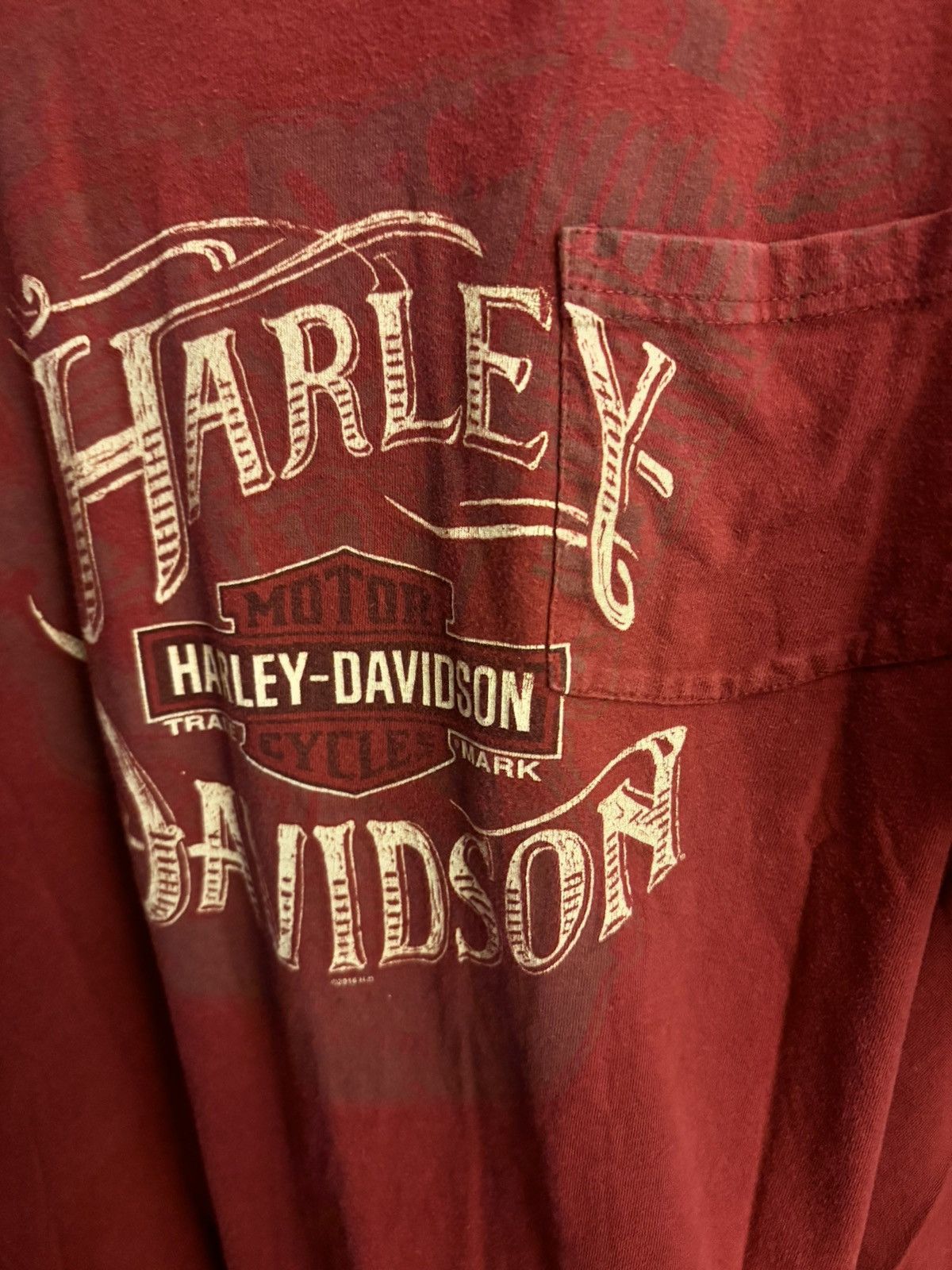 Harley Davidson × Vintage Vintage Harley Pocket Tee Size US L / EU 52-54 / 3 - 1 Thumbnail