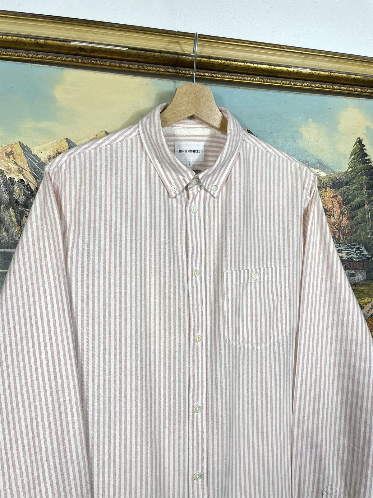 Norse Projects Norse Projects Striped Longsleeve Shirt Old Money Luxury Size US L / EU 52-54 / 3 - 5 Thumbnail
