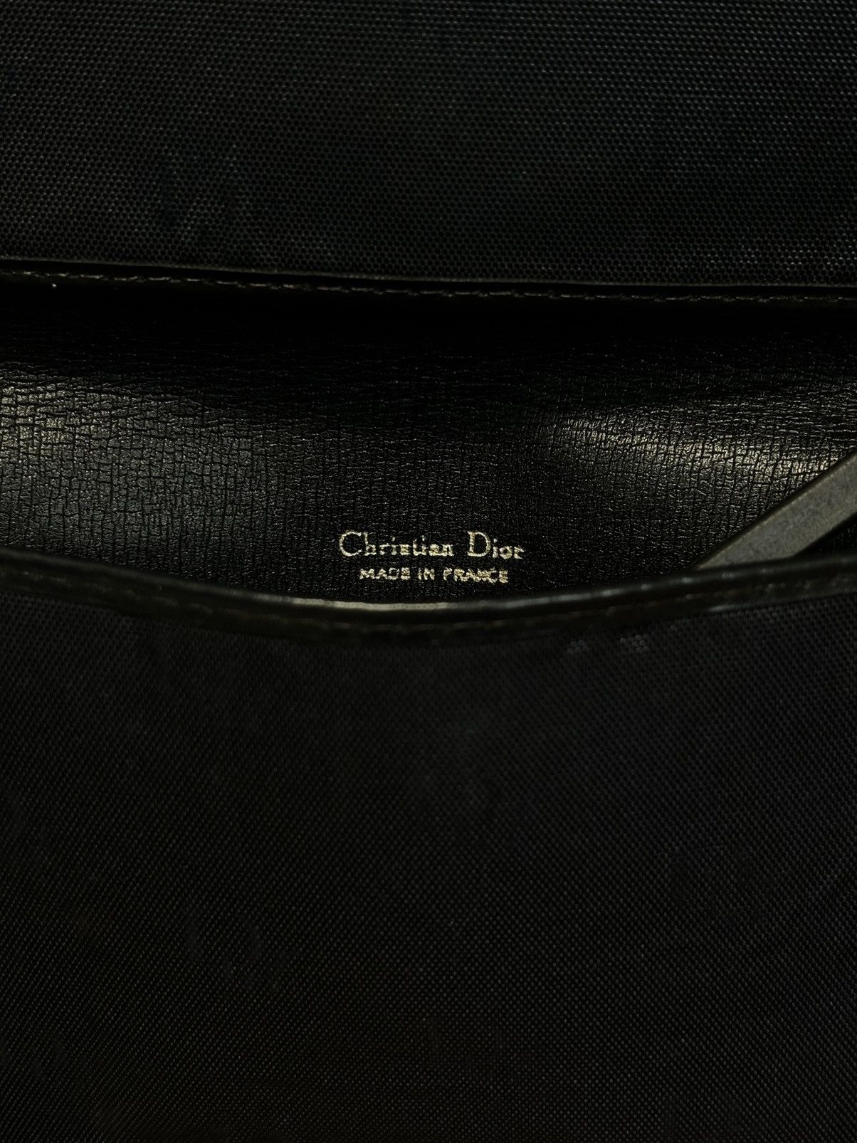 Dior × John Galliano × Vintage 70's Rare France Monogram Leather-Canvas Navy Wallet Clutch Bag Purse Size ONE SIZE - 20 Thumbnail