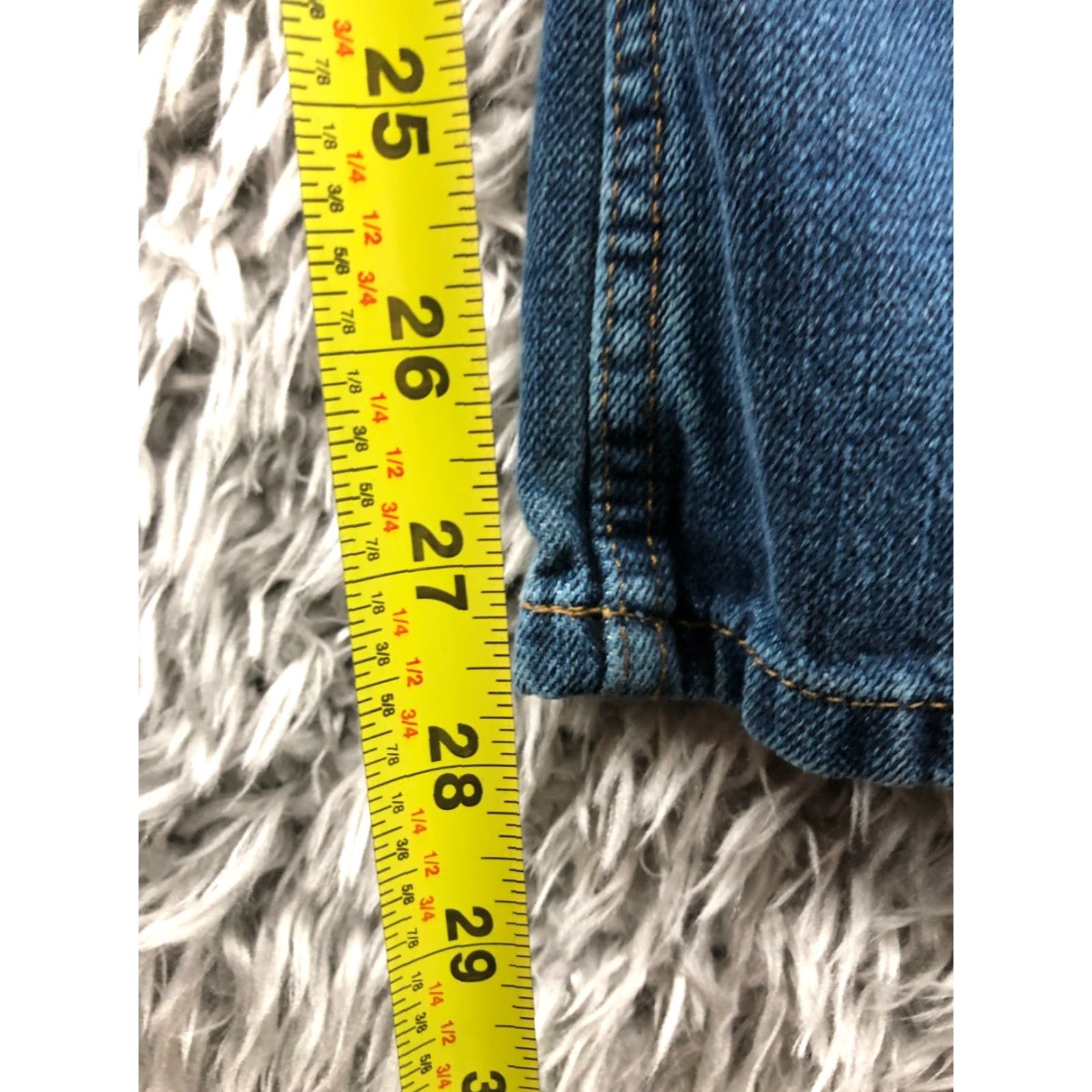 Tommy Hilfiger Tommy Hilfiger Jeans Straight Denim Blue 29x30 Mens Regular Mid Rise 5-Pocket Cotton Blend Jeans Size US 29 - 3 Thumbnail