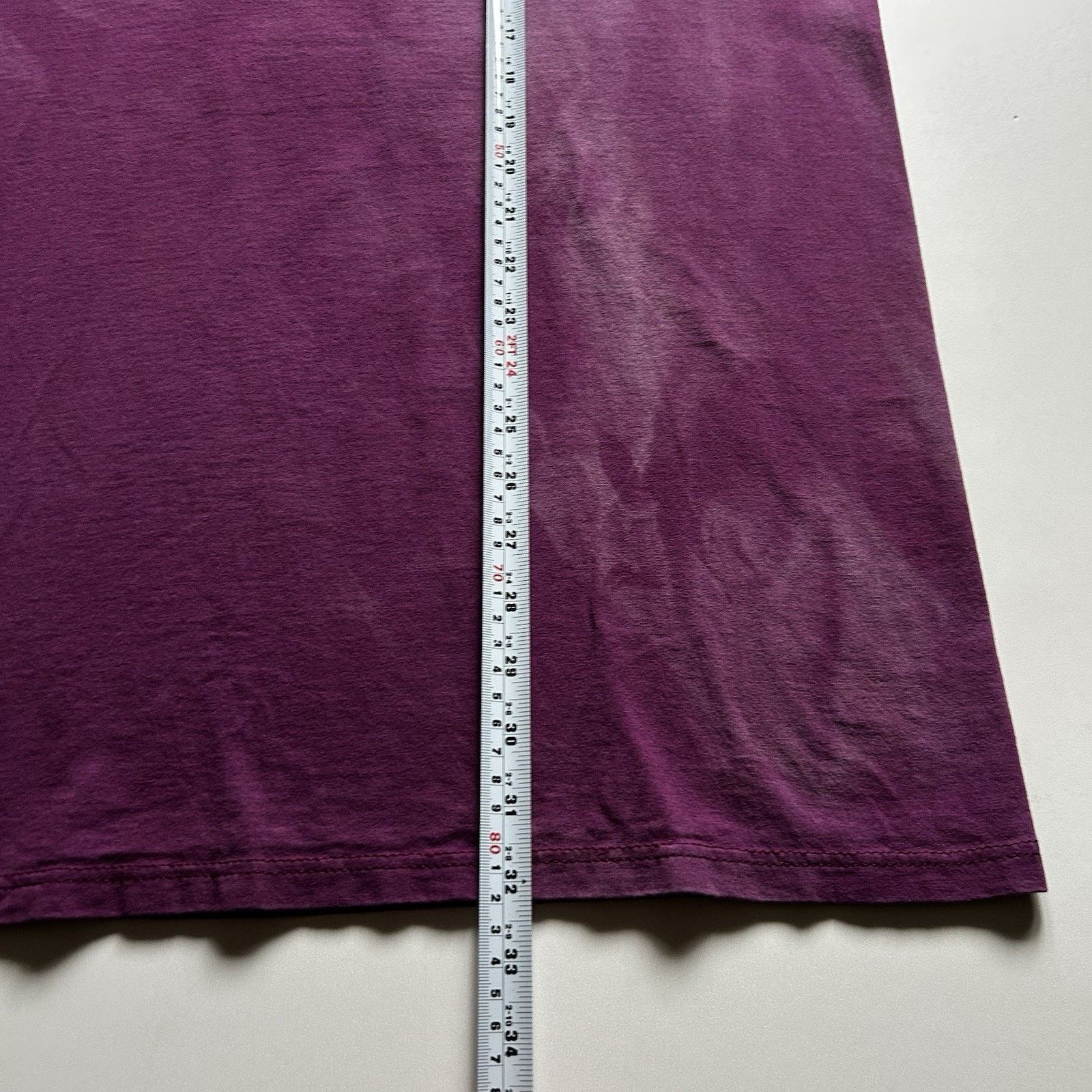 Vintage Vintage 90s Sun Faded Purple Blank Pocket T Shirt Large Rare Size US XL / EU 56 / 4 - 7 Thumbnail