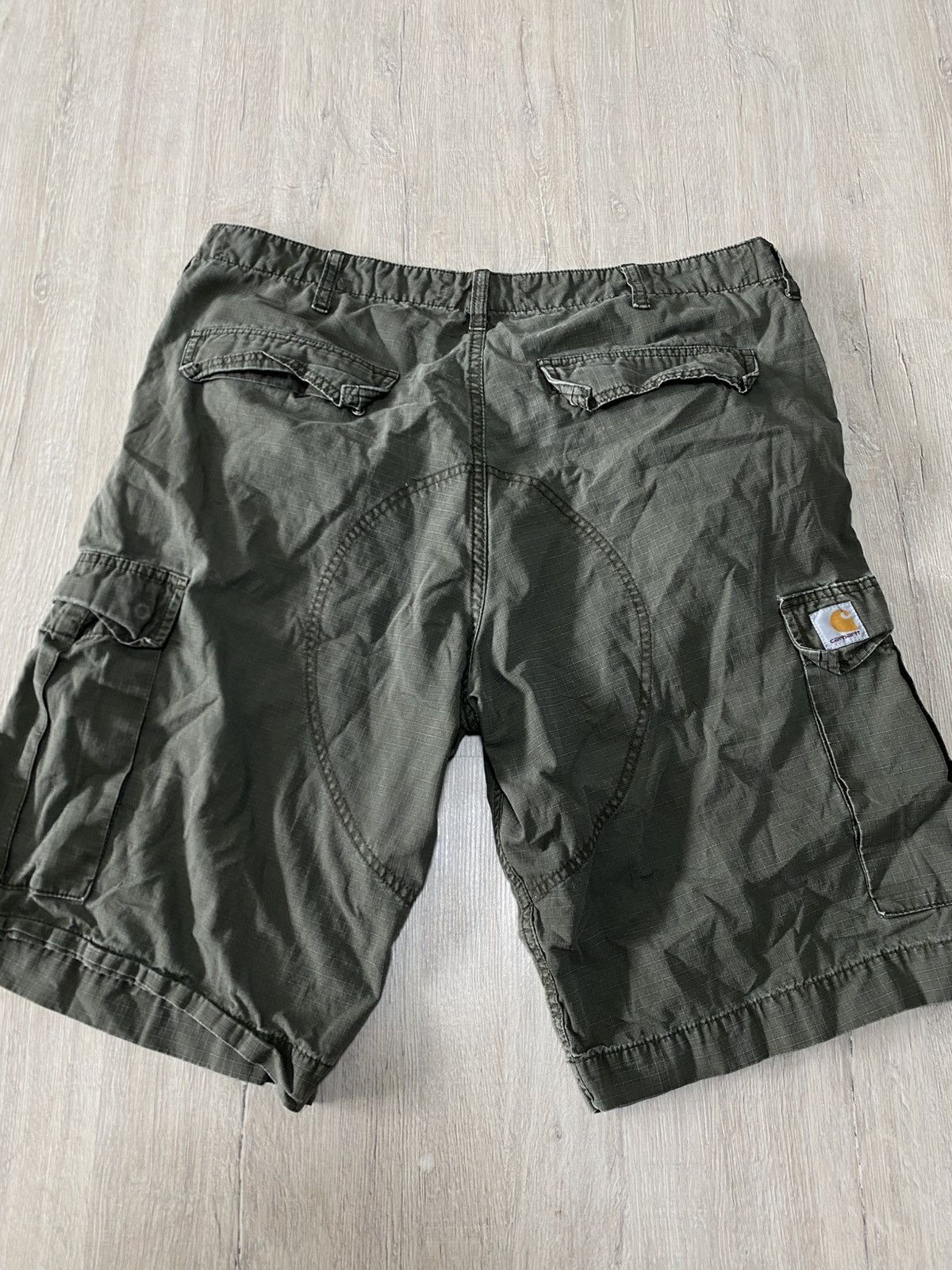 Carhartt Wip × Vintage Carhartt WIP Regular Cargo Shorts Size US 38 / EU 54 - 3 Thumbnail