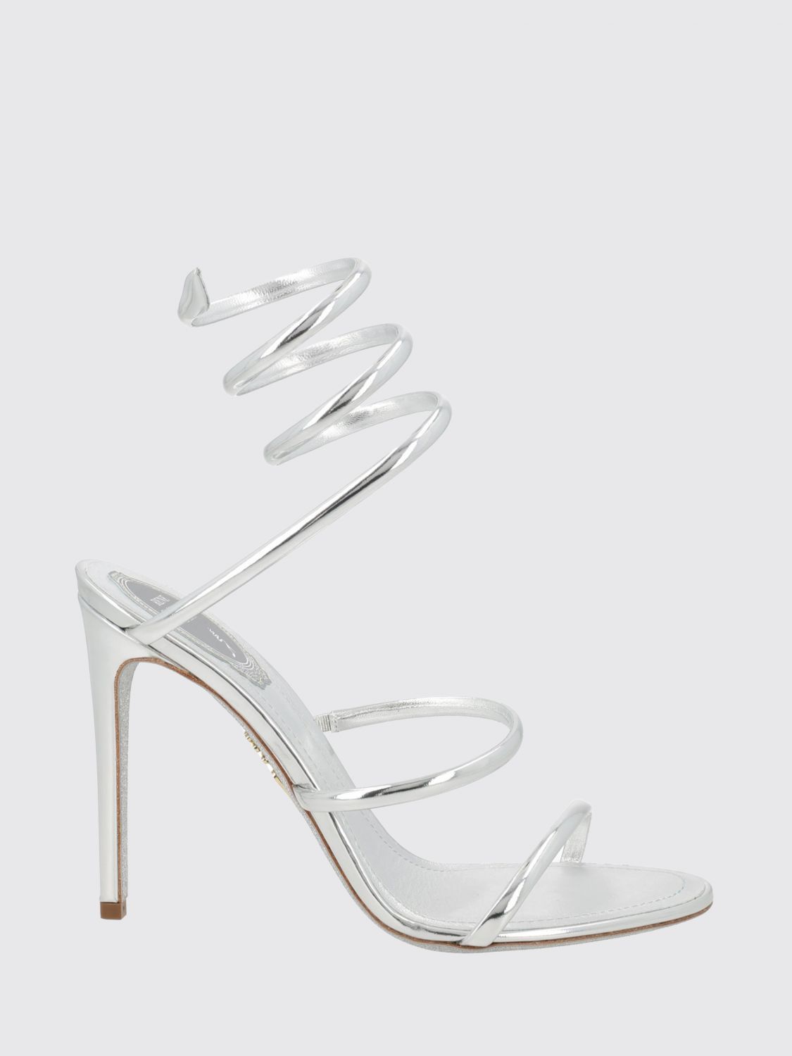 Rene Caovilla Rene Caovilla Heeled Sandal Woman Silver Size US 10 / IT 40 - 1 Thumbnail