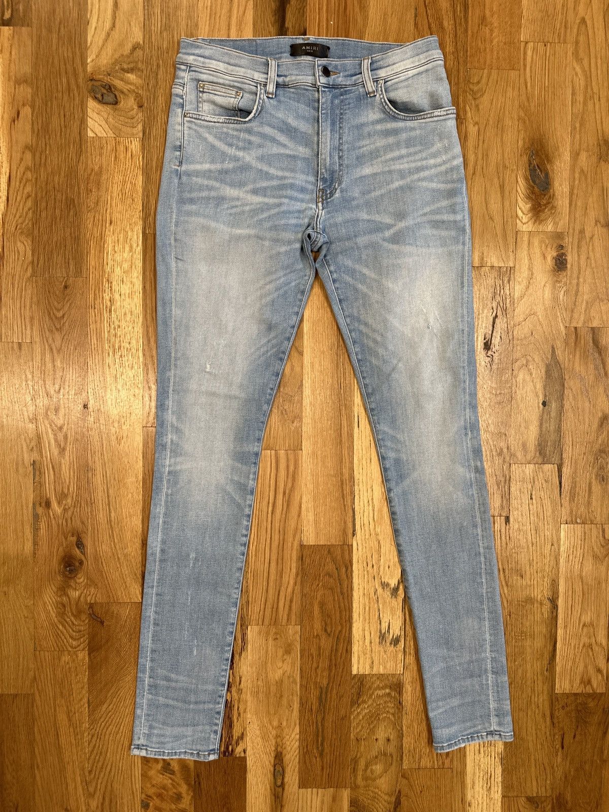 Amiri Amiri Plain Blue Light Wash Denim Jeans Sz 32 Size US 32 / EU 48 - 1 Thumbnail