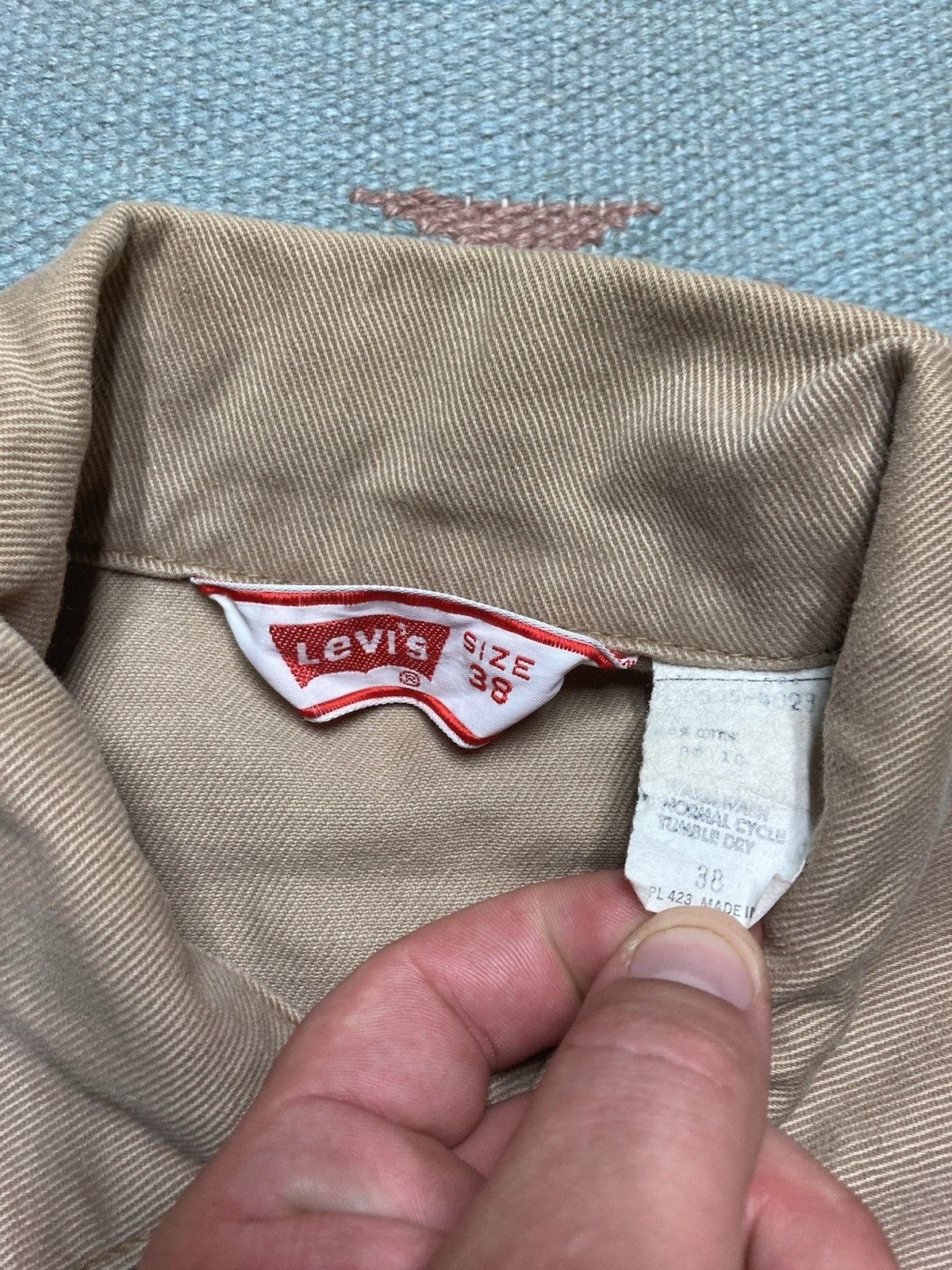 Vintage 1970s Levi’s trucker jacket Big E snap men’s size 38 medium Size US M / EU 48-50 / 2 - 6 Thumbnail