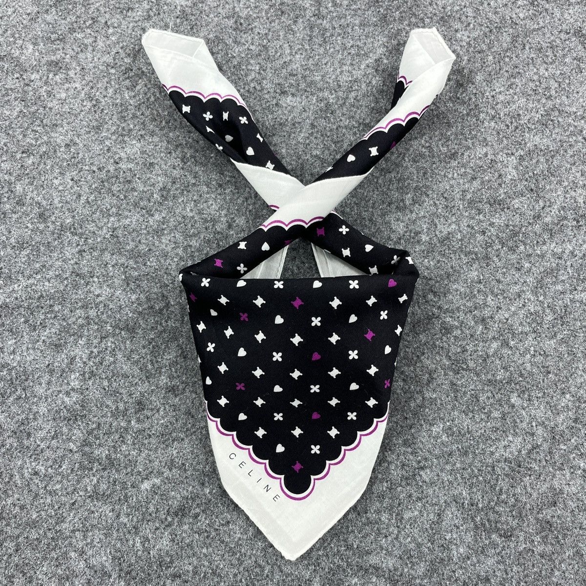 Celine Celine Luxury Handkerchief / Bandana / Neckerchief B817 Size ONE SIZE - 4 Thumbnail