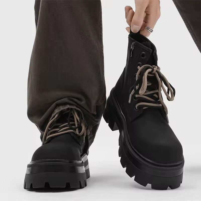 Japanese Brand Black Combat Boots Size US 10 / EU 43 - 6 Thumbnail