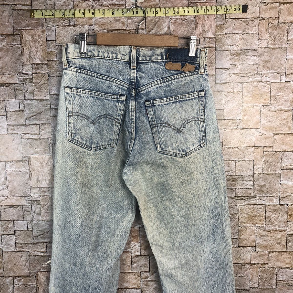Japanese Brand Japan vintage faded Blue Distressed Denim Pants #A58 Size US 29 - 15 Thumbnail