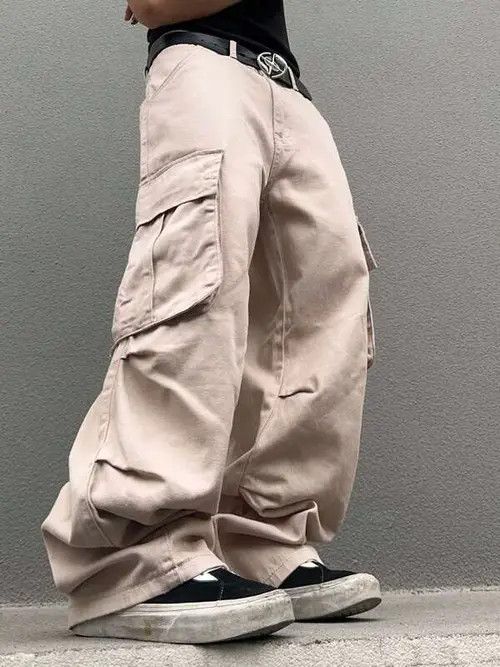 Jean Cargo Baggy Denim Casual Pants Oversized Size US 36 / EU 52 - 1 Thumbnail