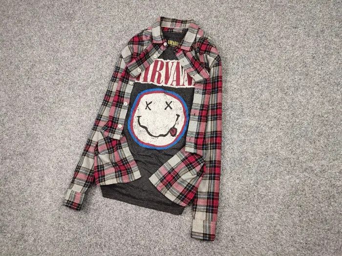 Flannel Vintage Flannel Shirt Plaid Checkered Travis Scott Style Size US L / EU 52-54 / 3 - 2 Thumbnail