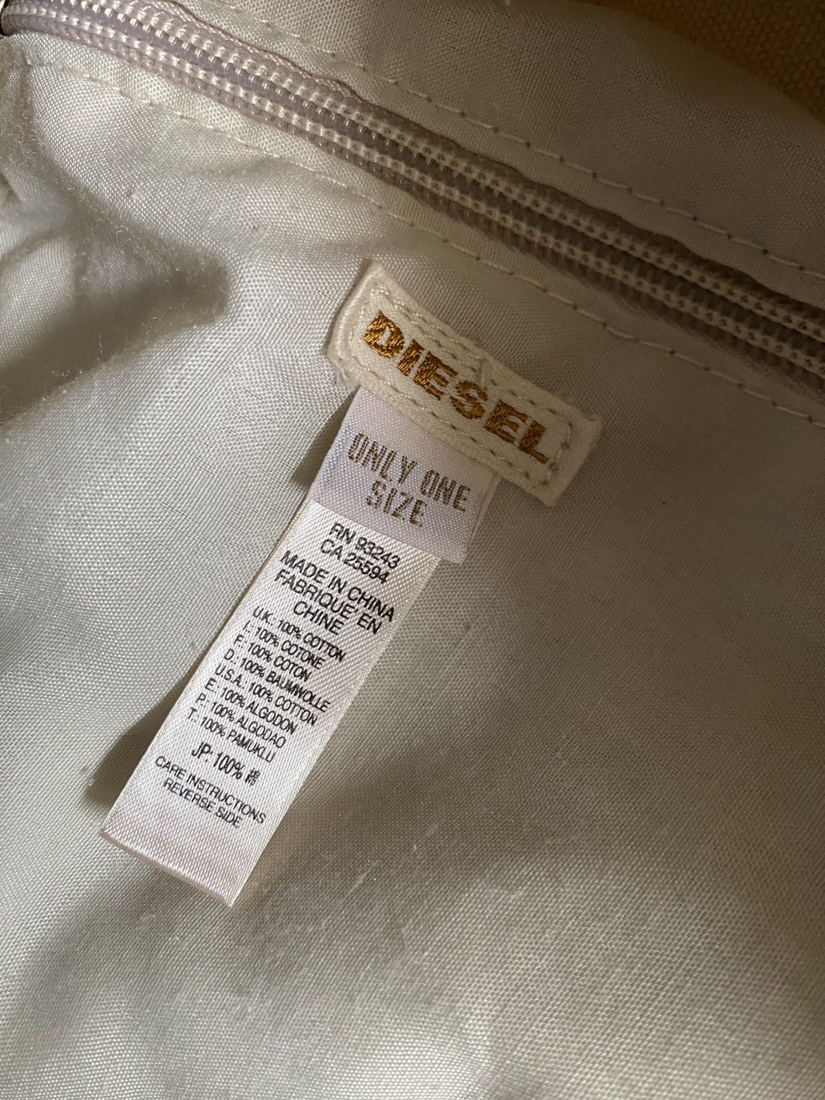 Diesel Vintage Used Diesel Punk Canvas Duffle Bag Size ONE SIZE - 5 Thumbnail