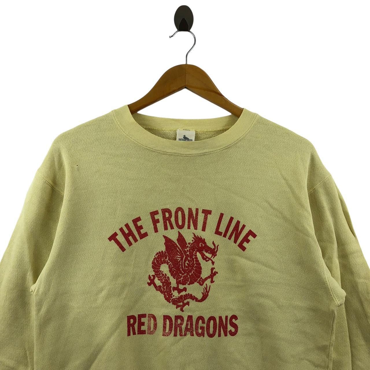 Vintage Vintage RED DRAGONS The Front Line Superhero Sweatshirt Size M / US 6-8 / IT 42-44 - 3 Thumbnail