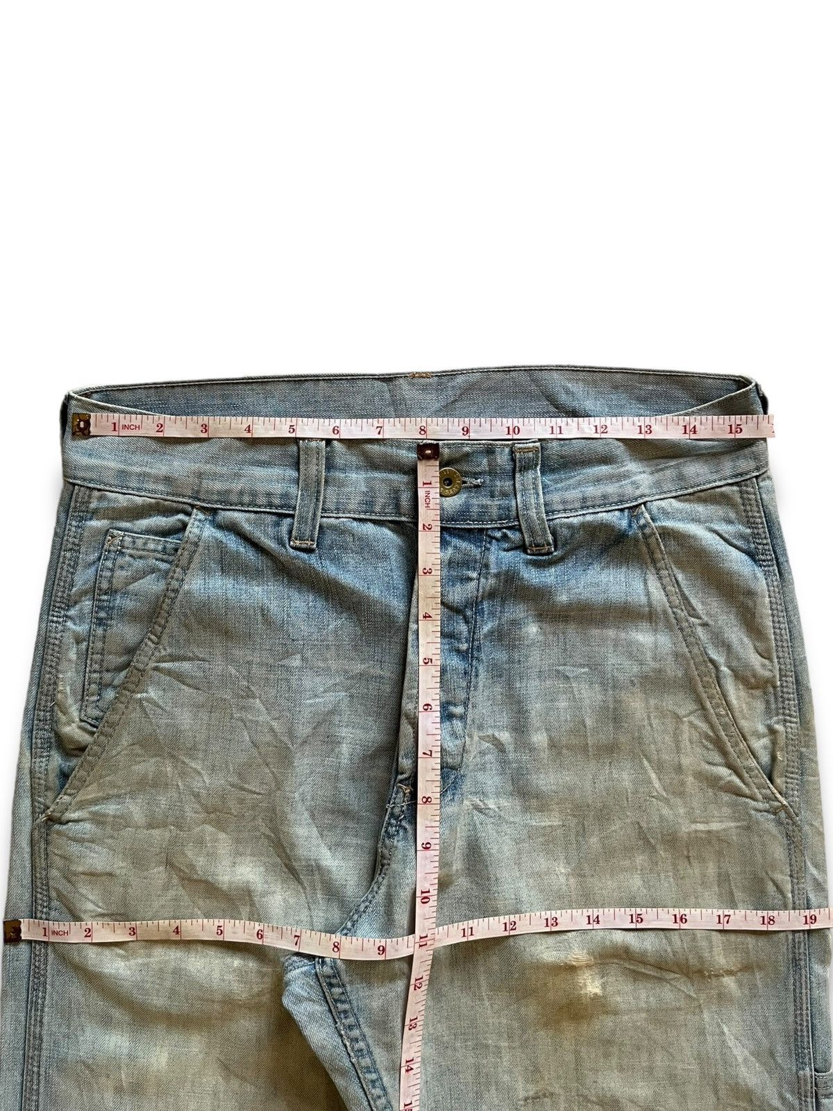 Levi's Vintage Levis 572 Mud Wash Carpenter Baggy Jeans Size US 31 - 14 Thumbnail