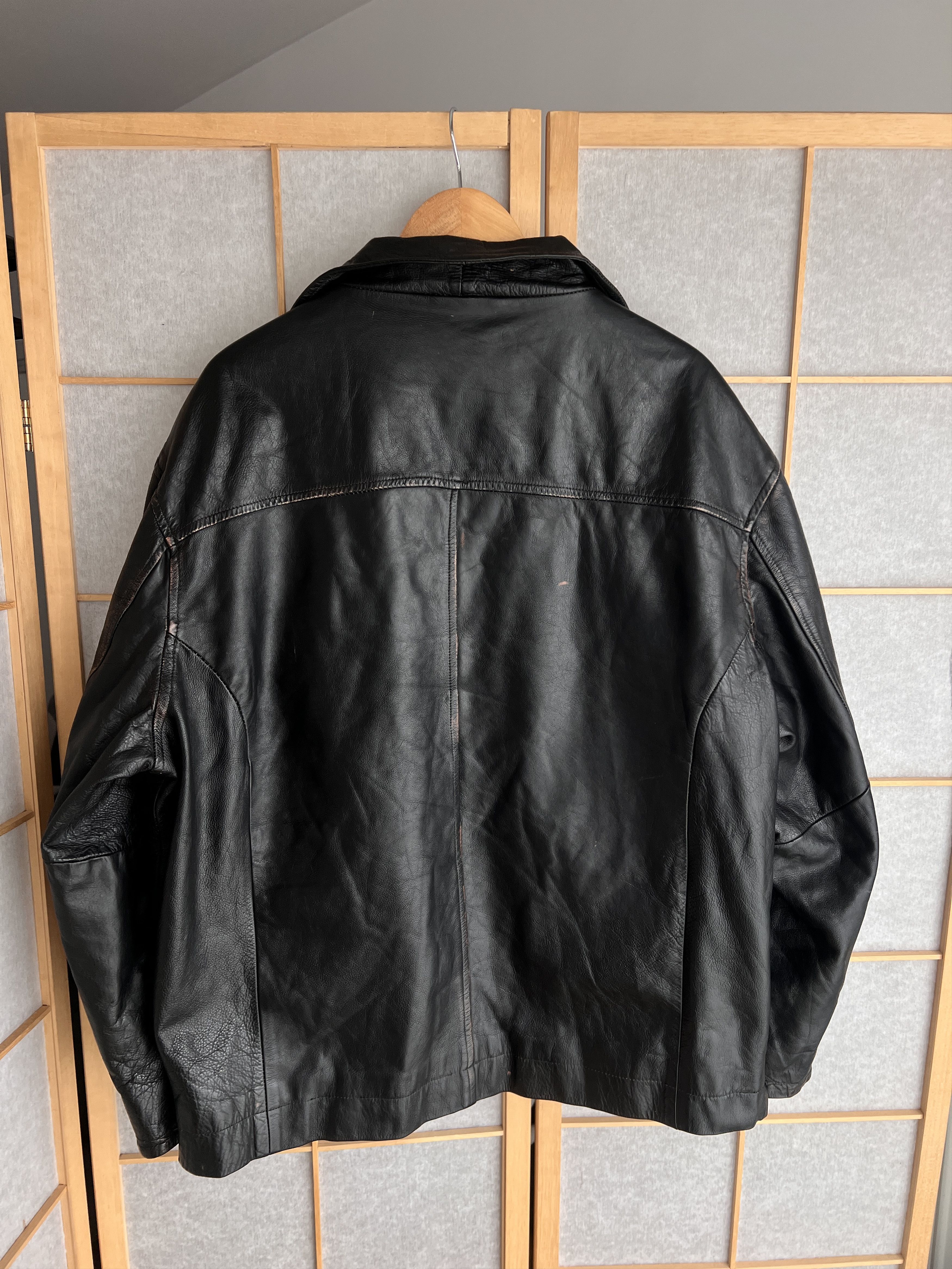 If Six Was Nine VTG Yohji Yamamoto Kanye West Style Cargo Leather Jacket LGB Size US L / EU 52-54 / 3 - 16 Thumbnail