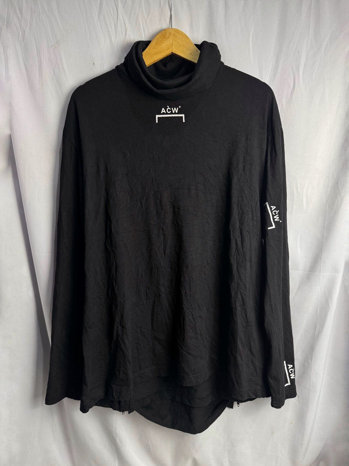 A-COLD-WALL* ACW Long Sleeve Back Zipper Archive Styled Turtleneck Size US XL / EU 56 / 4 - 1 Thumbnail