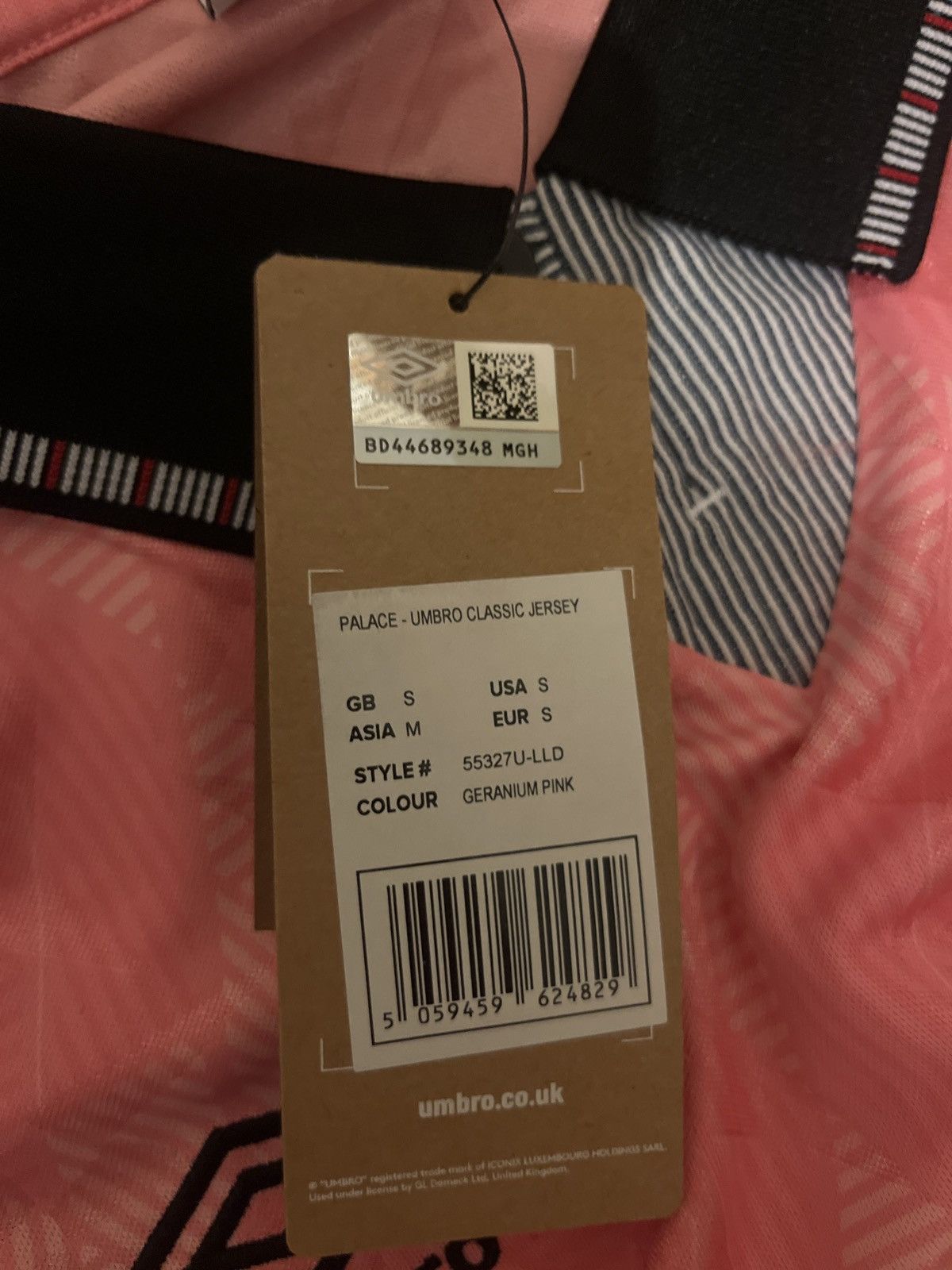 Palace × Umbro Palace Umbro jersey Size US S / EU 44-46 / 1 - 6 Thumbnail