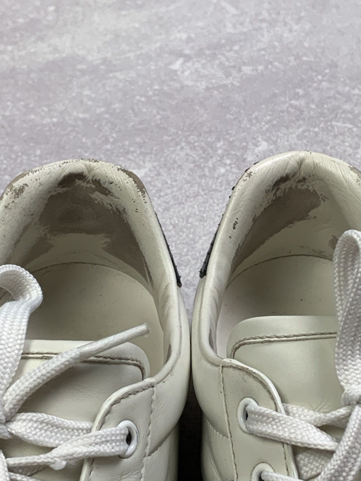Gucci Gucci Ace White Leather Sneakers with Web Stripe – Size 7 Size US 7.5 / EU 40-41 - 5 Thumbnail