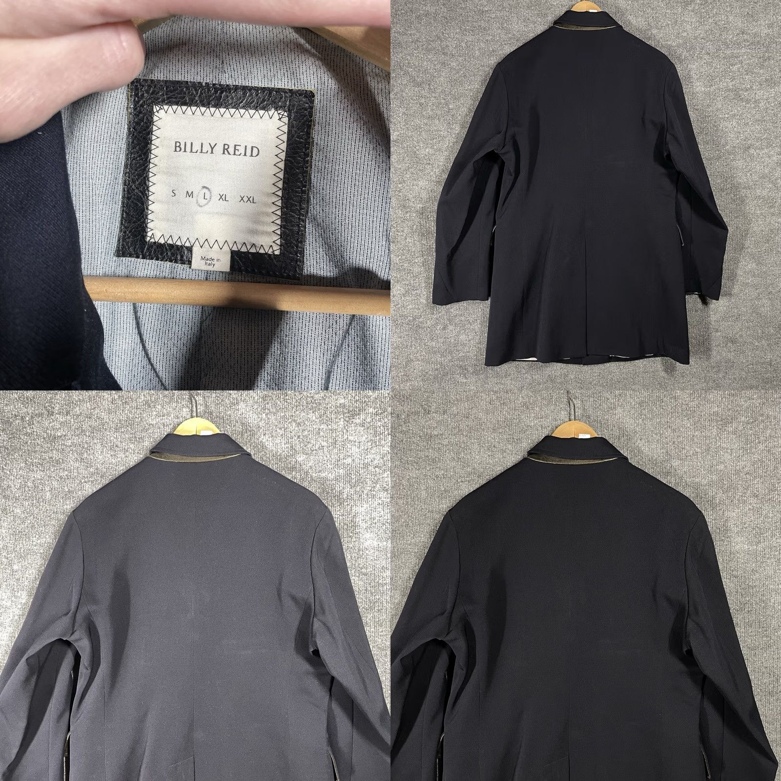 Billy Reid Billy Reid Wool Jacket Mens L Black Italy Gabardine Overcoat Wool Topcoat Bond Casual Fall Winter VenIage? Size US L / EU 52-54 / 3 - 9 Thumbnail