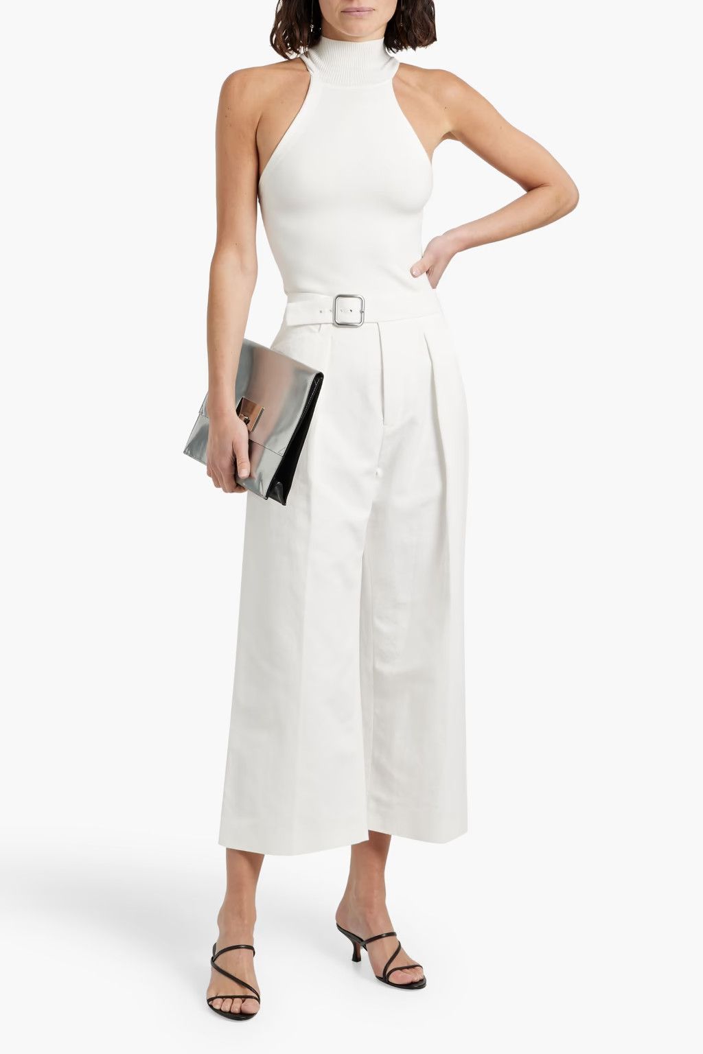 Jil Sander o1y1025 Casual Pant in White Size 28" / US 6 / IT 42 - 2 Thumbnail