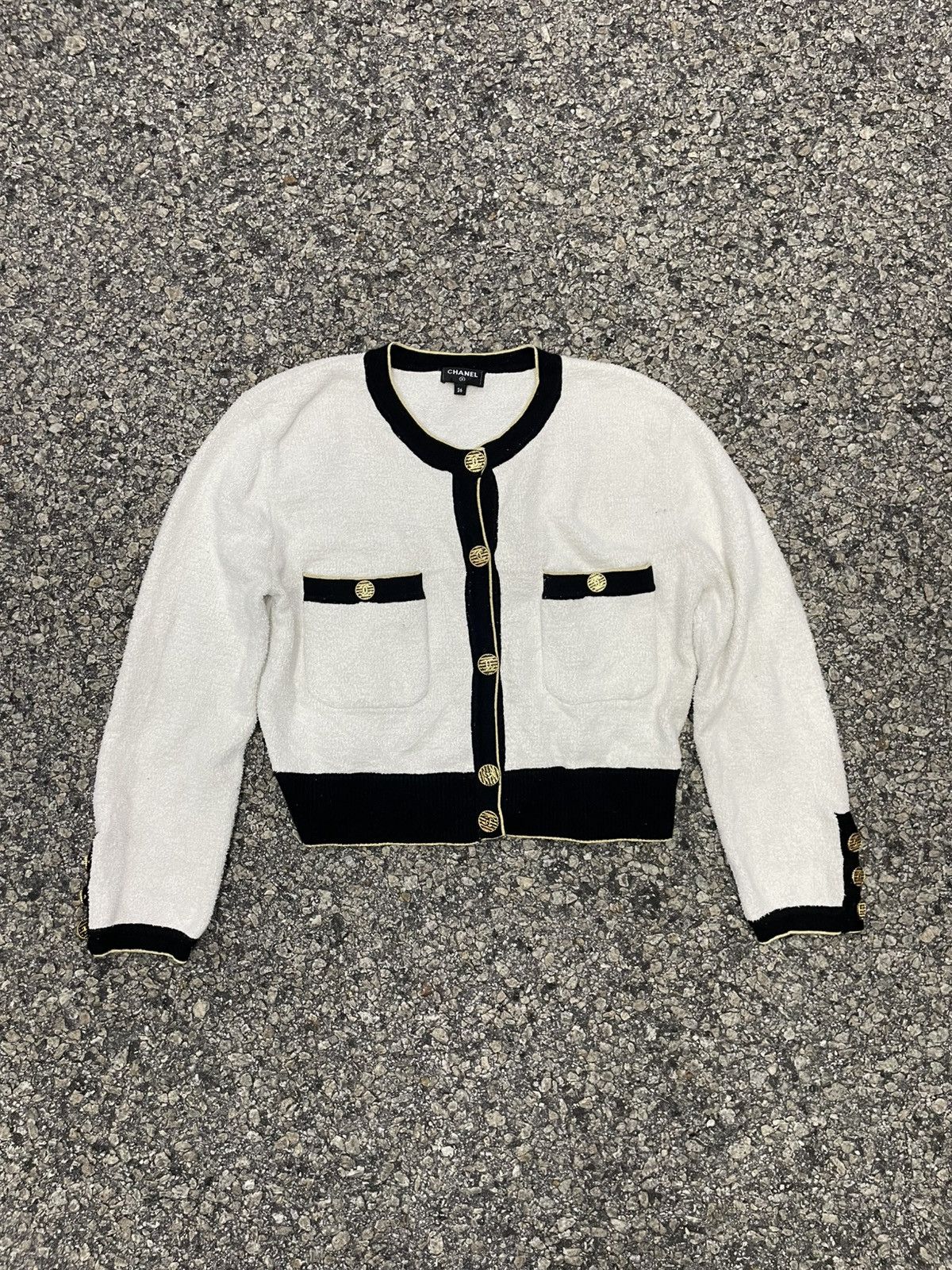 Chanel Chanel Contrasting-trim Cardigan Size XS / US 0-2 / IT 36-38 - 3 Thumbnail