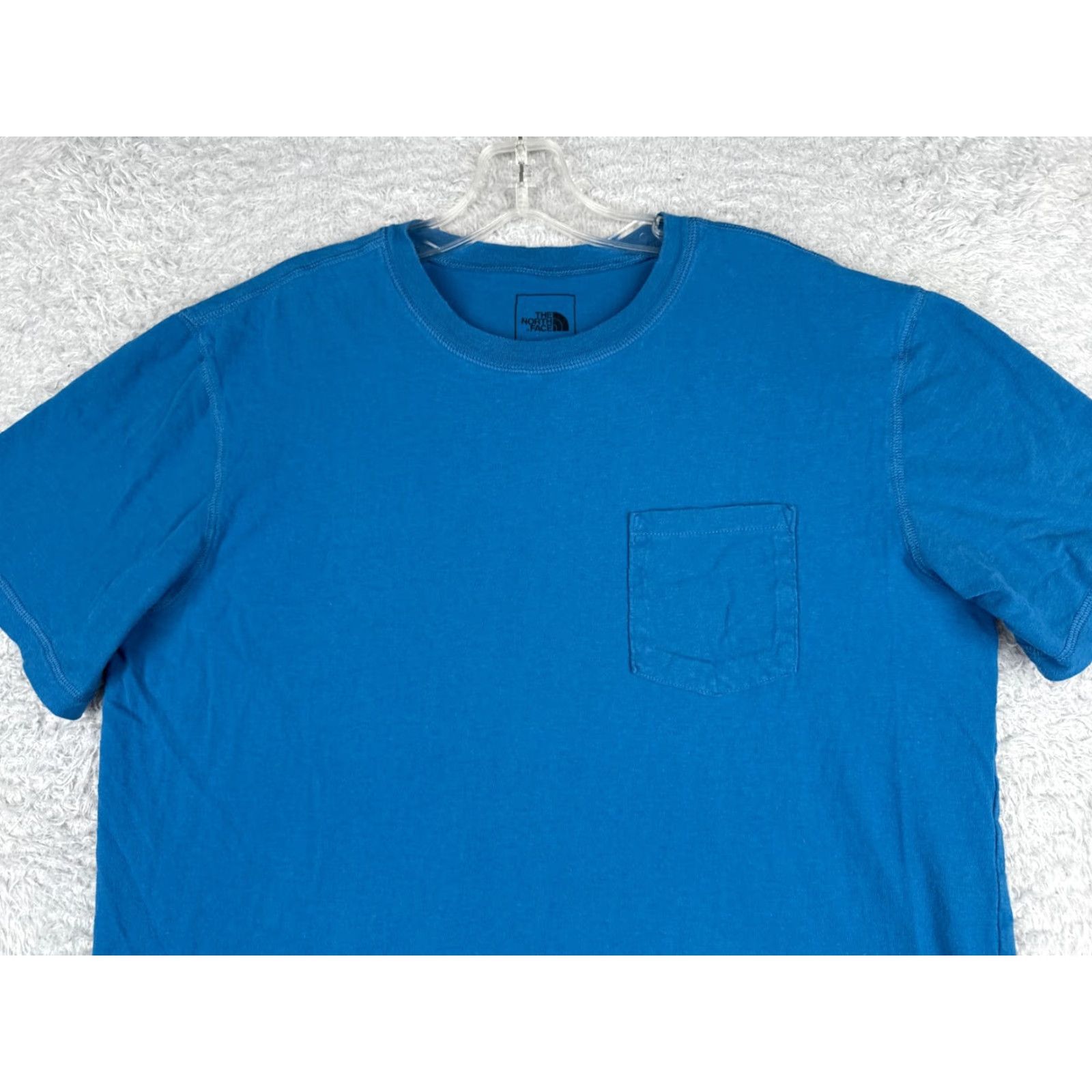 The North Face The North Face Shirt Men L Blue Short Sleeve Crew Neck Cotton Polyester Jersey Pocket Logo All Seasons Breathable Pockets Modern Classic Mens Size US L / EU 52-54 / 3 - 4 Thumbnail
