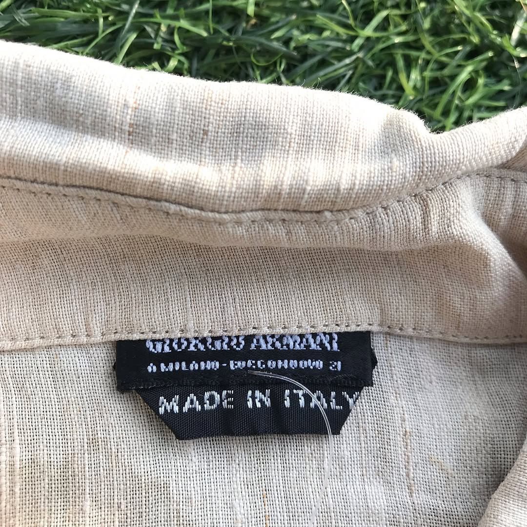 Armani × Giorgio Armani × Vintage Vintage Giorgio Armani Collezioni Men’s Shirt Size L Turquoi Size US M / EU 48-50 / 2 - 3 Thumbnail
