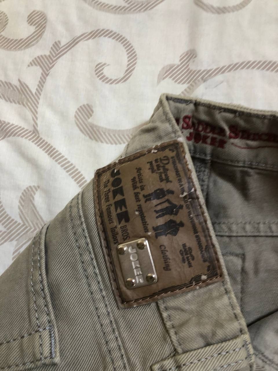 Other Joker Double Saddle Sttitched Beige Straight Regular jeans Size US 31 - 5 Thumbnail