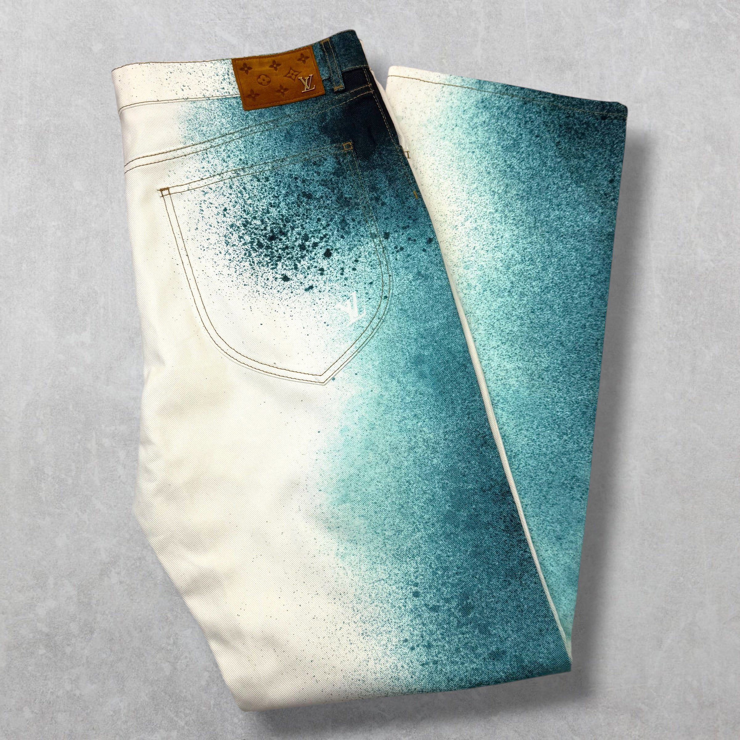 Louis Vuitton Louis Vuitton Spray Denim Pants 38 Size US 38 / EU 54 - 1 Thumbnail