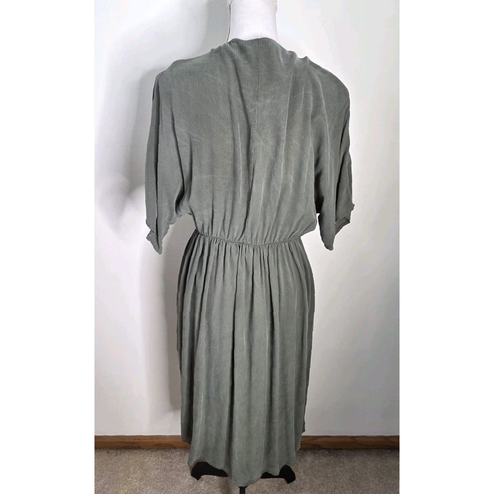 George Emilia George Maternity Dress Green Short Sleeve Midi Womens Size S Size 28" / US 6 / IT 42 - 3 Thumbnail