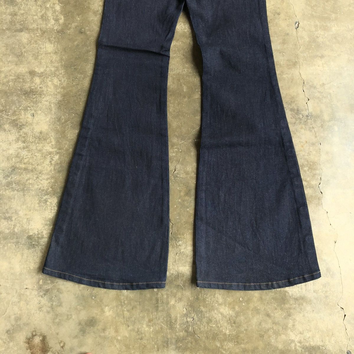 14th Addiction 2000s Et-Boite Button Raw Denim Flared Jeans Lgb Size US 26 / EU 42 - 10 Thumbnail