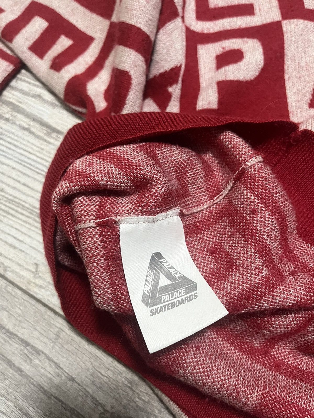 Palace Palace check-it knit sweater red 2016 Size US L / EU 52-54 / 3 - 8 Thumbnail