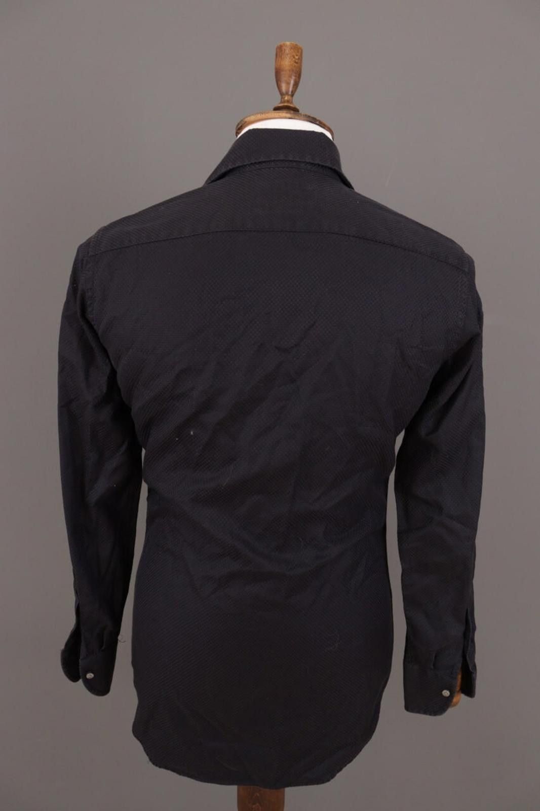 Emmett Emmett London Slim Fit Black Printed Shirt Size 38 / 15 Size US M / EU 48-50 / 2 - 10 Thumbnail