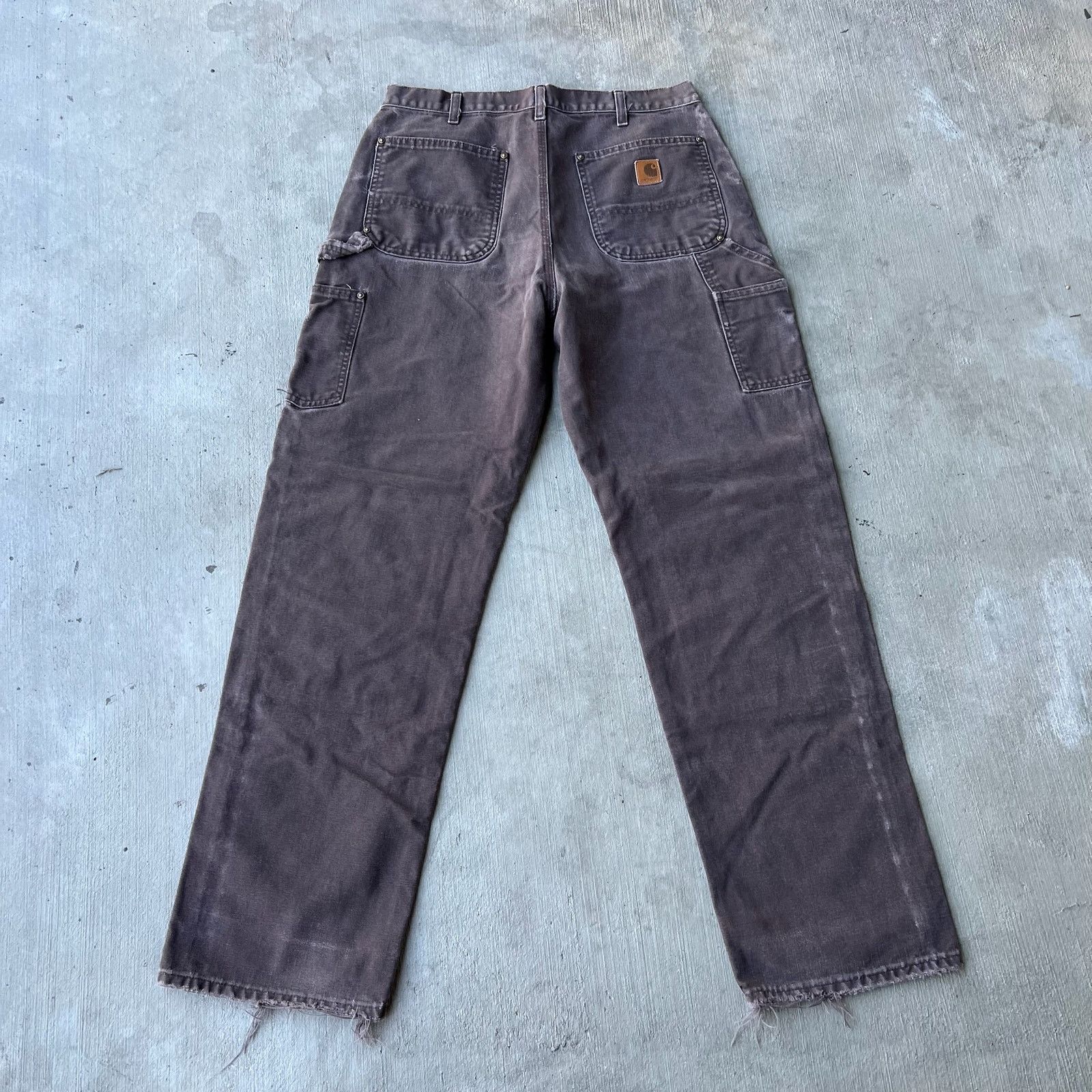 Carhartt × Vintage Carhartt brown double knee work wear carpenter pants Size US 32 / EU 48 - 5 Thumbnail
